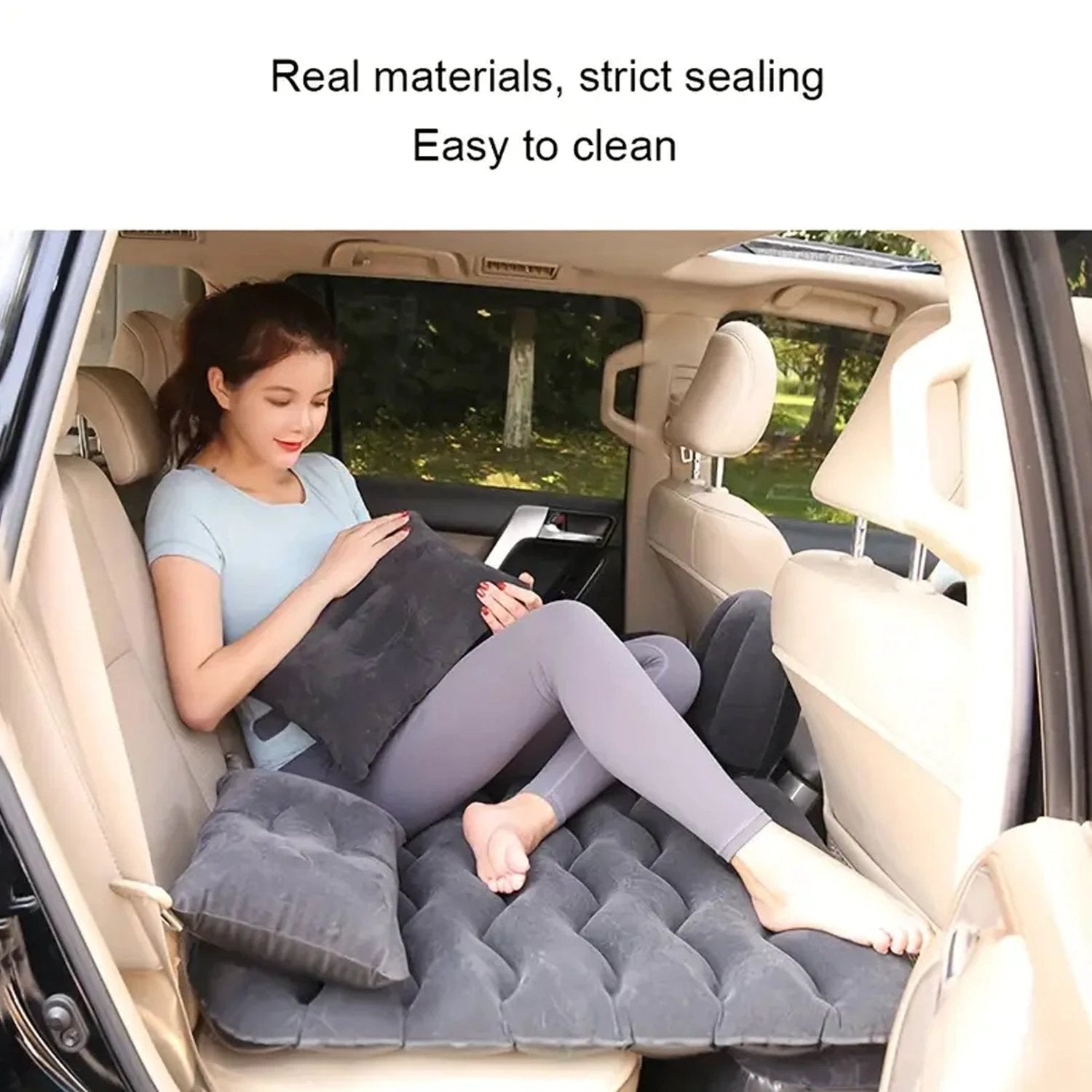 Portable Car Backseat Inflatable Air Mattress Bed (1 Pc) - 69kart