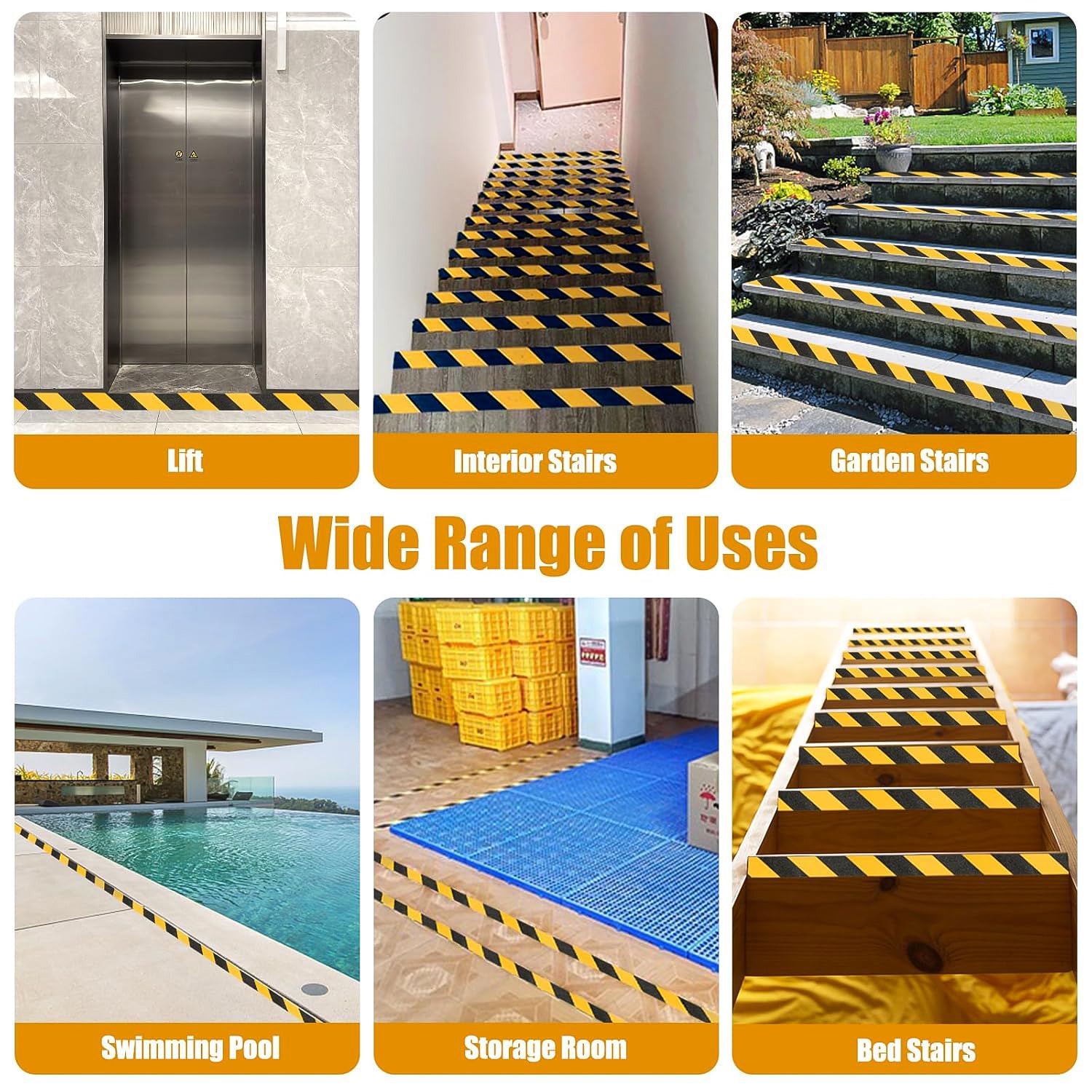 Anti-slip Safety Grip Tape Roll 50mm X 5m (1 Pc)