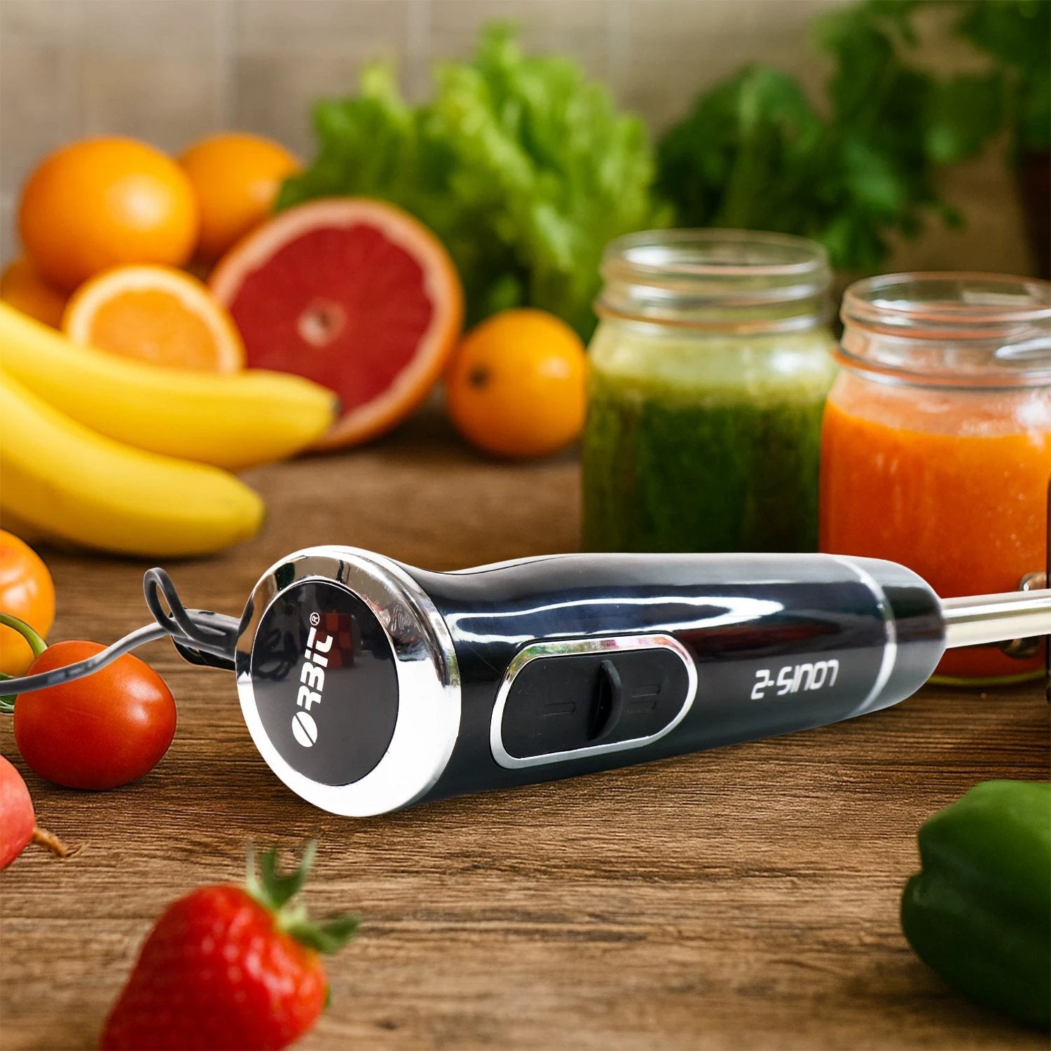 Orbit Electric Hand Blender With Stainless Steel Blade (1 Pc) by Wukusy