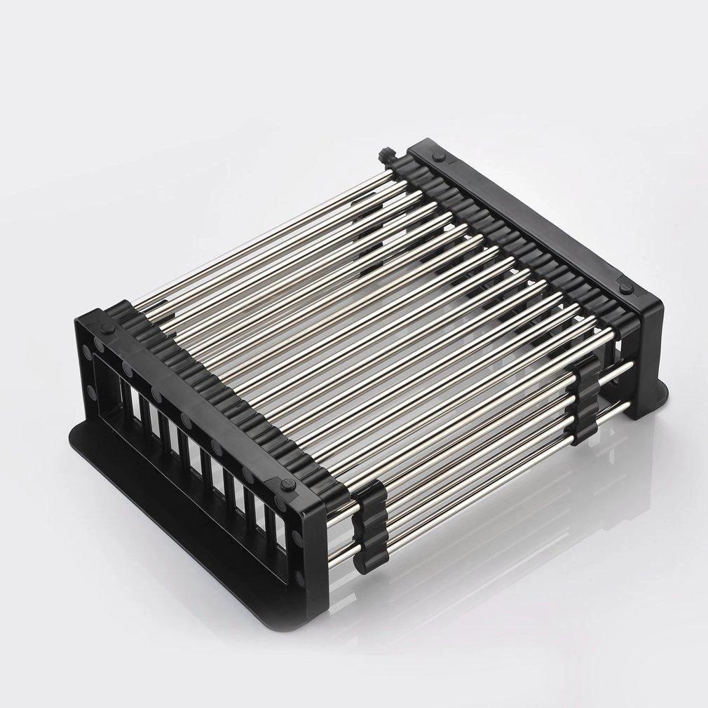 2189 Stainless Steel Expandable Kitchen Sink Dish Drainer by Wukusy