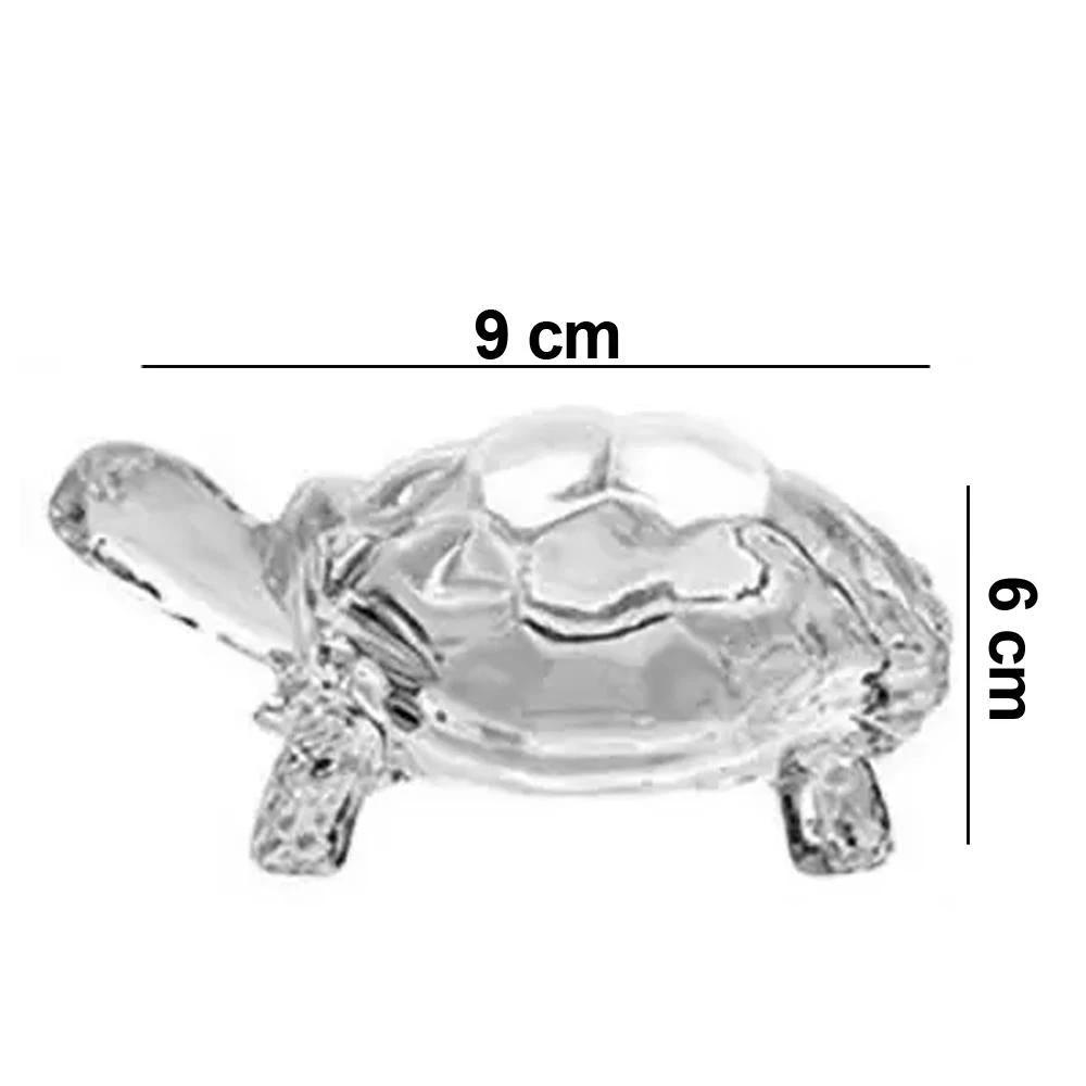 1194 Crystal Glass Turtle-tortoise For Feng Shui And Vastu by Wukusy