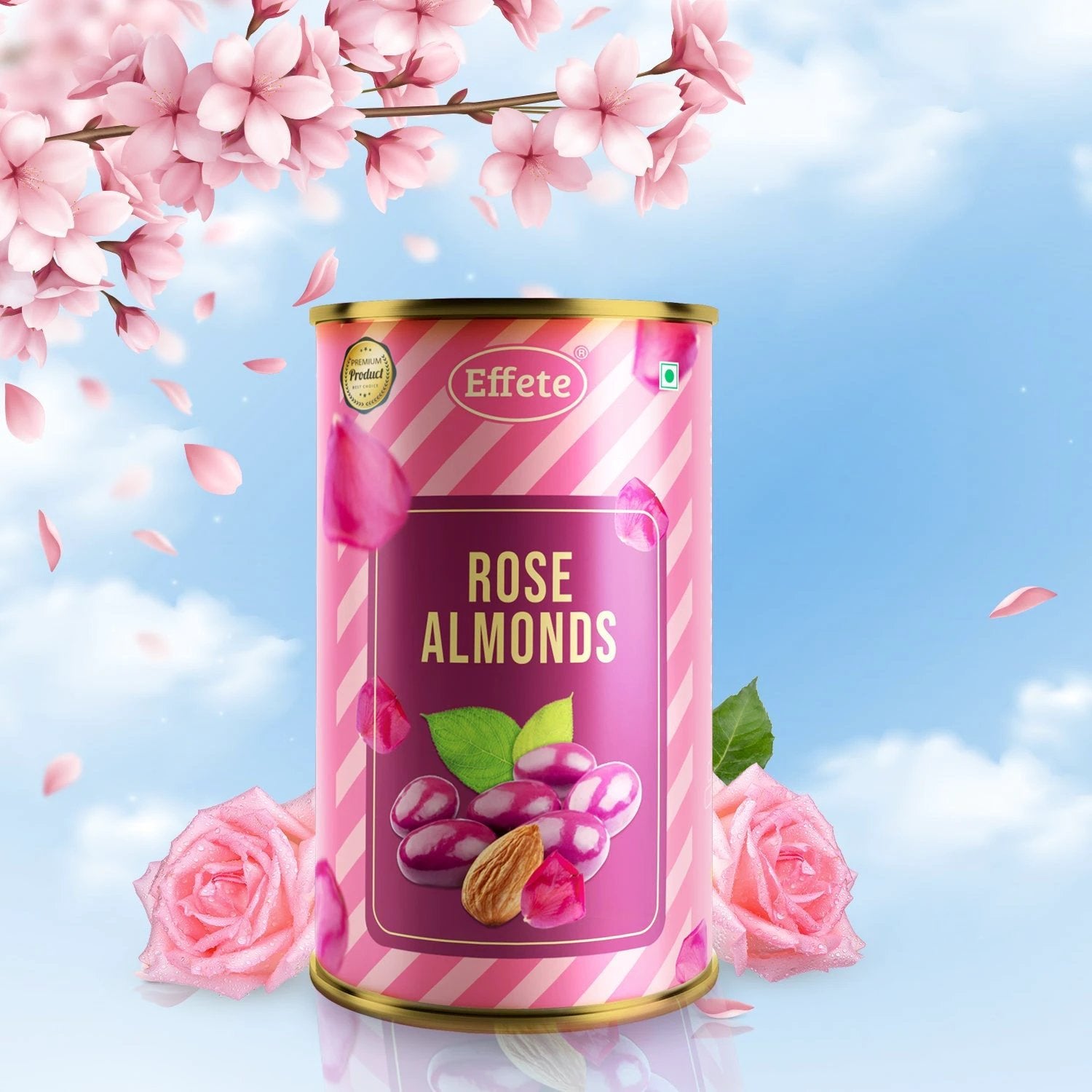 Effete Rose Almonds Chocolate - 69KART