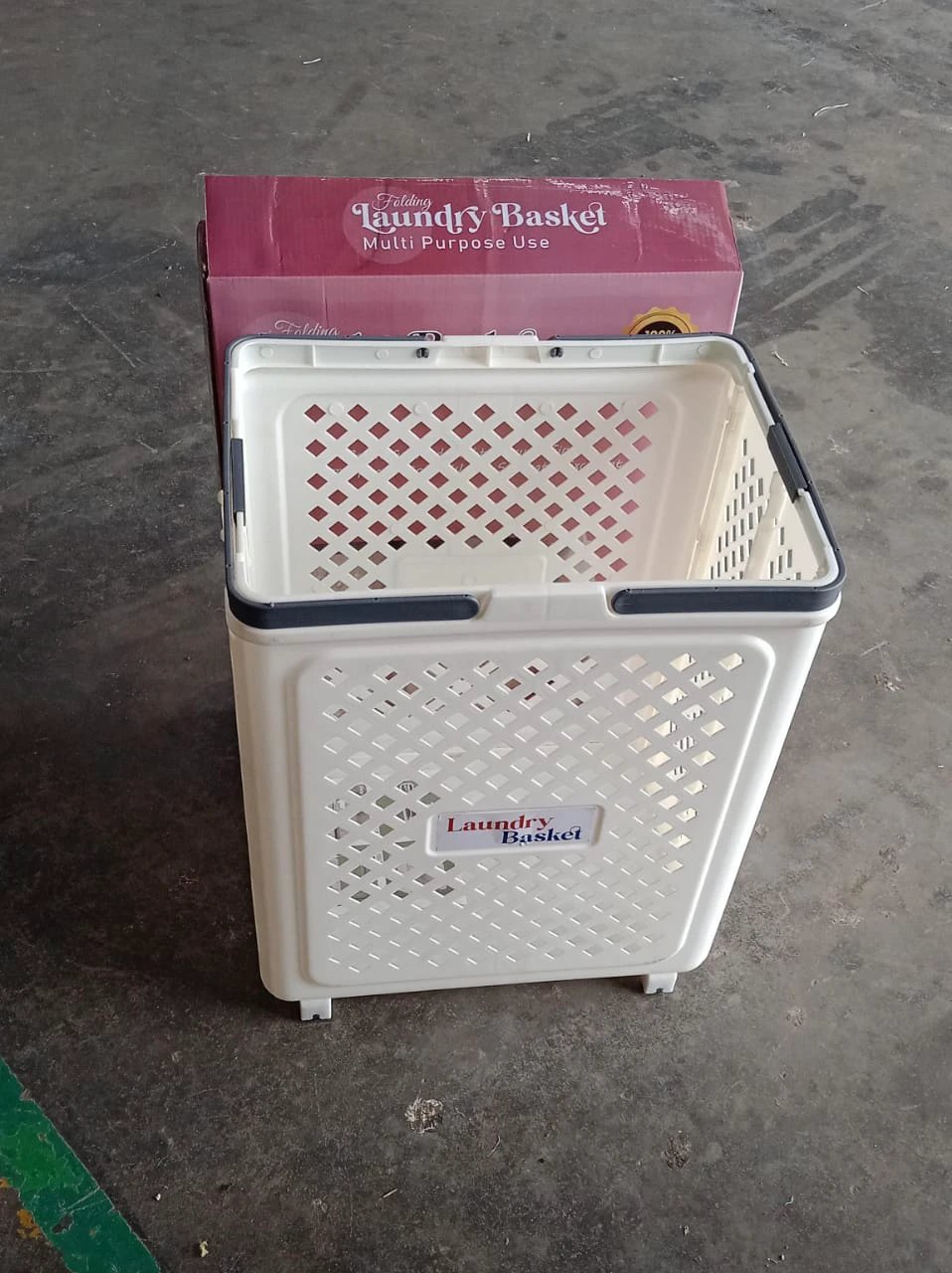 Multipurpose Foldable Laundry Basket With Wheels - 69kart