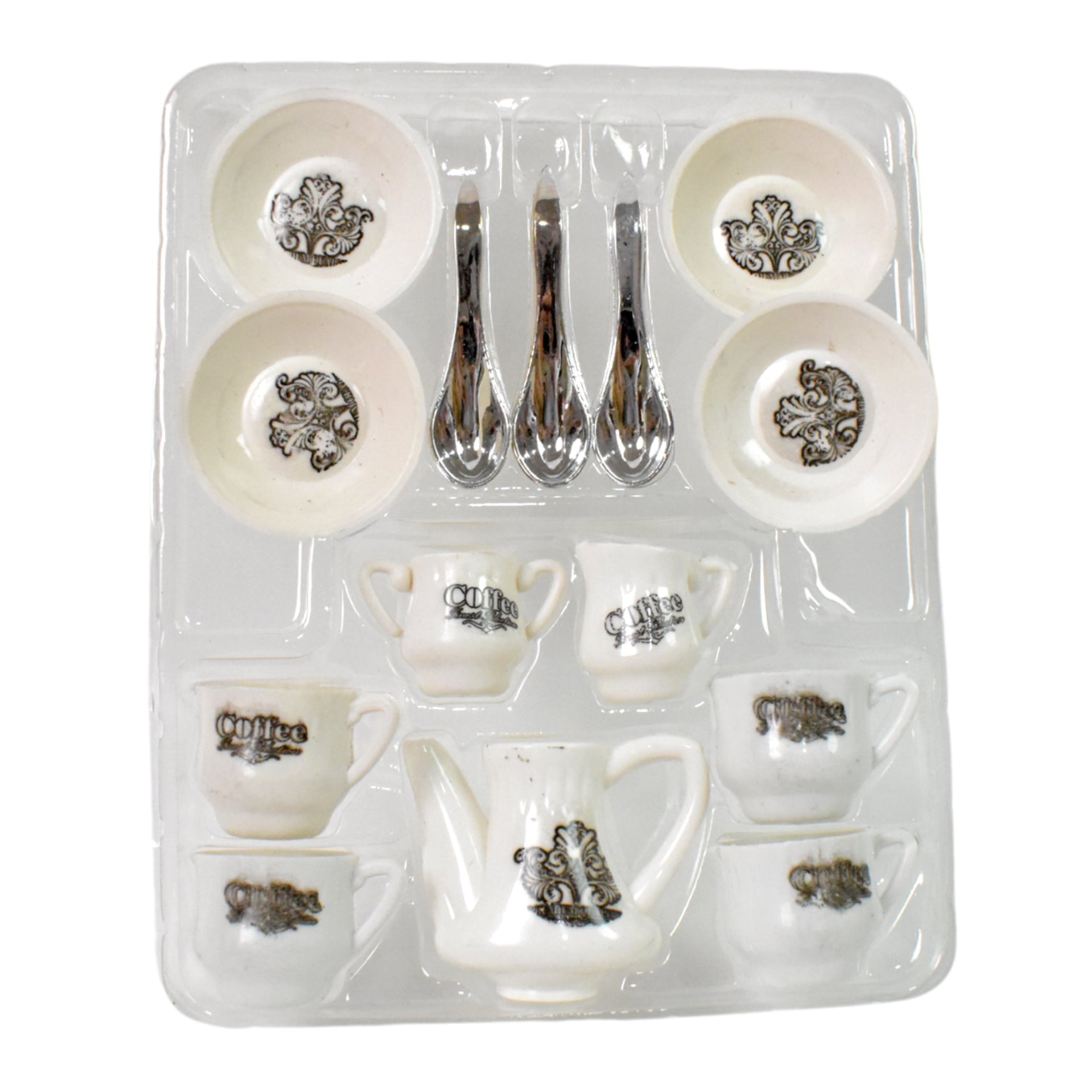 4445 Tickles Tea Toy Set  Coffee Kitchen Plastic Set Toy For Kids Boys  Girls (14 Pcs)