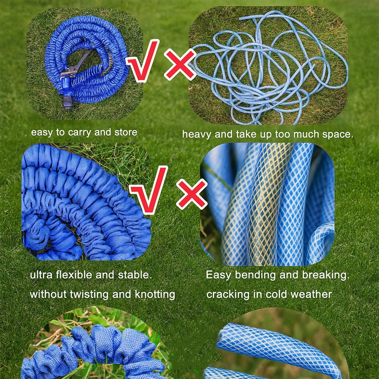 502 -50 Ft Expandable Hose Pipe Nozzle For Garden Wash Car Bike With Spray Gun by Wukusy