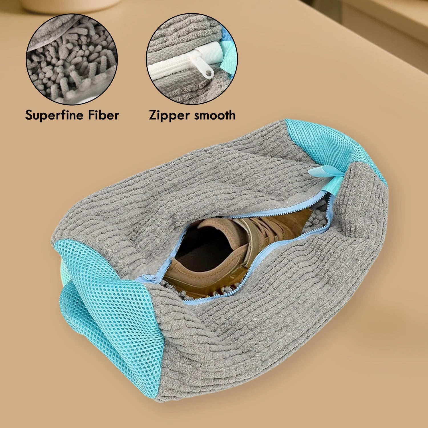 Heavy-duty Reusable Shoe Washing Bag For Washing Machine (1 Pc) - 69kart