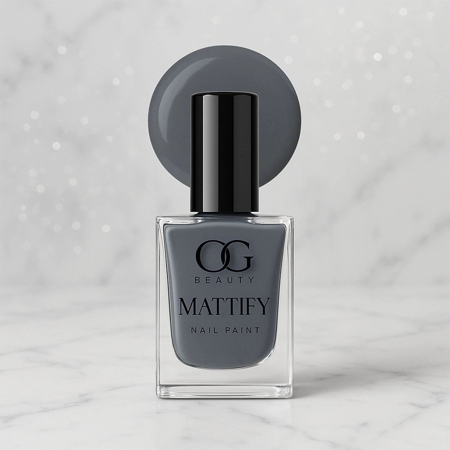 Og Beauty Calm Grey Mattify Nail Paint (10 Ml  1 Pc) - 69KART