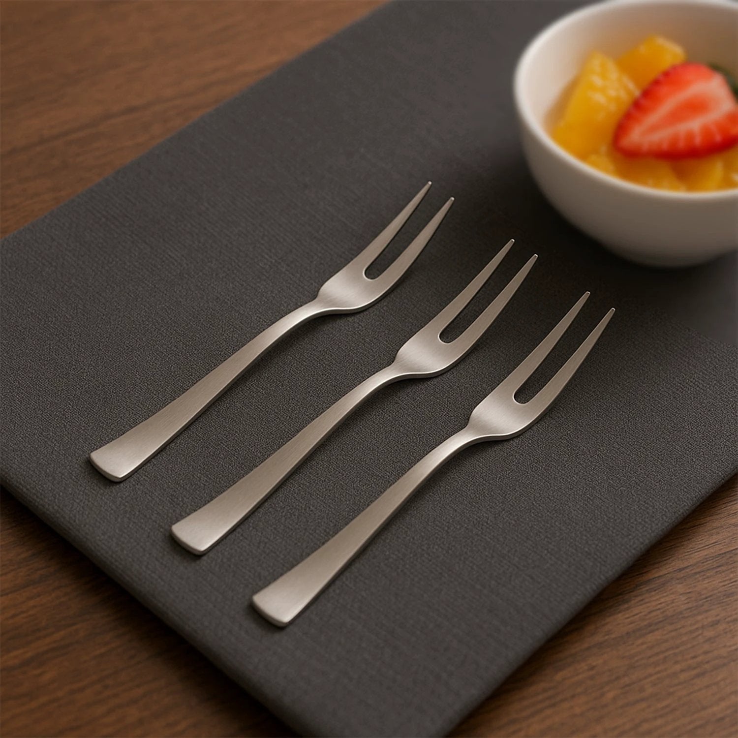 Apex 6 In 1 Stainless Steel Fruit Fork (1 Set) by Wukusy