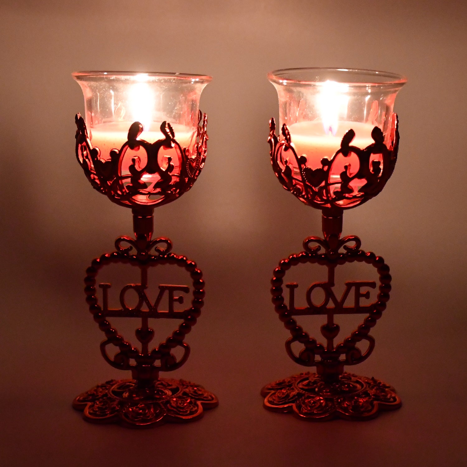 Lights Holder Candle Stand (2 Pc Set)