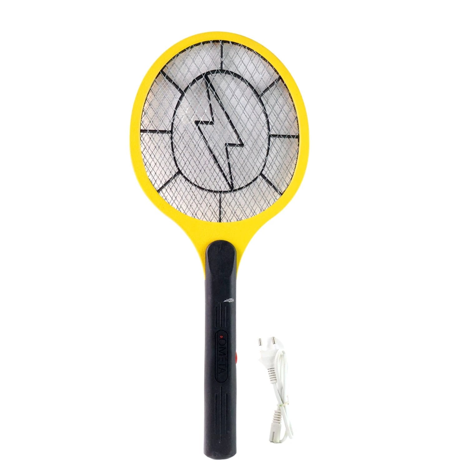 Yellow Rechargeable Electric Mosquito Killer Racket With Cable by Wukusy