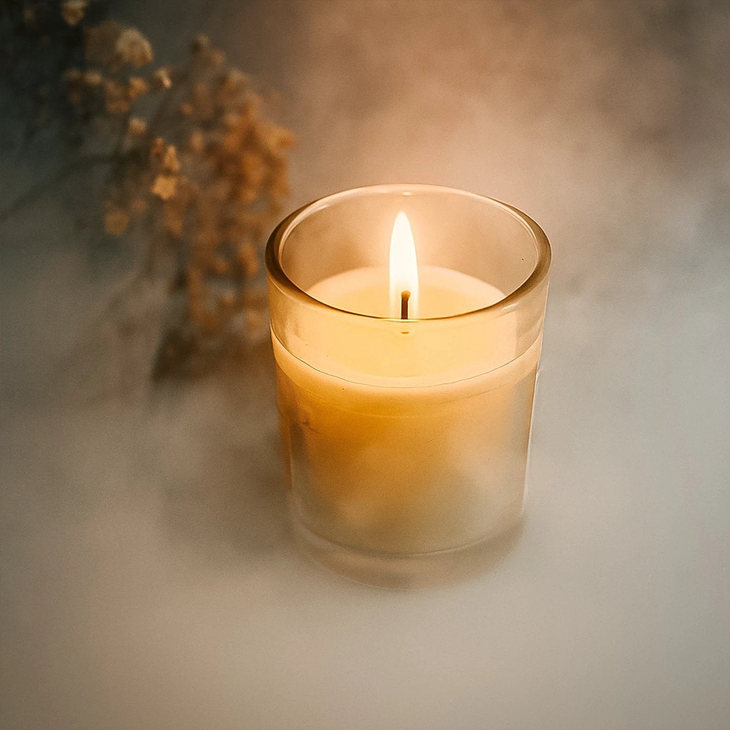 Inlief Scented Votive Jar Candle In Glass Sweet Dreams Soy Blend Candle (50 Gm) by Wukusy