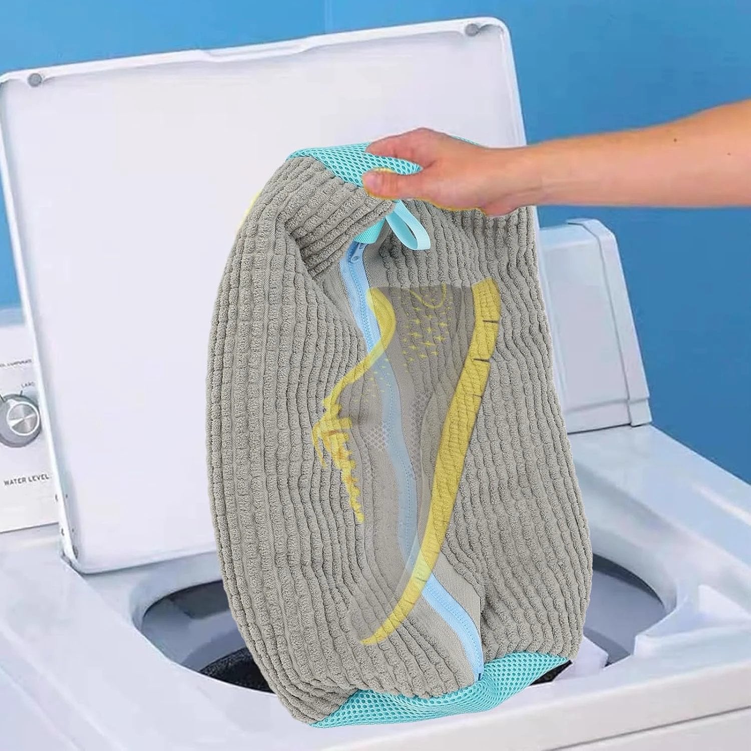 Heavy-duty Reusable Shoe Washing Bag For Washing Machine (1 Pc) - 69kart