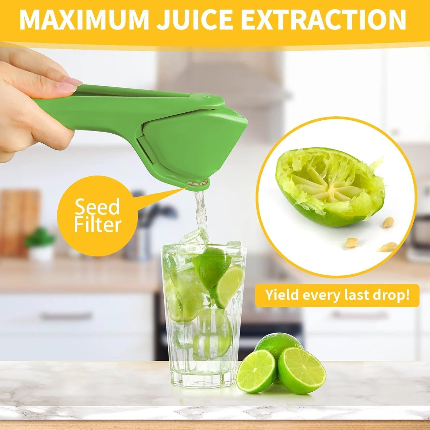 Liger Plastic Manual Handheld Lemon  Orange Squeezer Juice (1 Pc) - 69kart