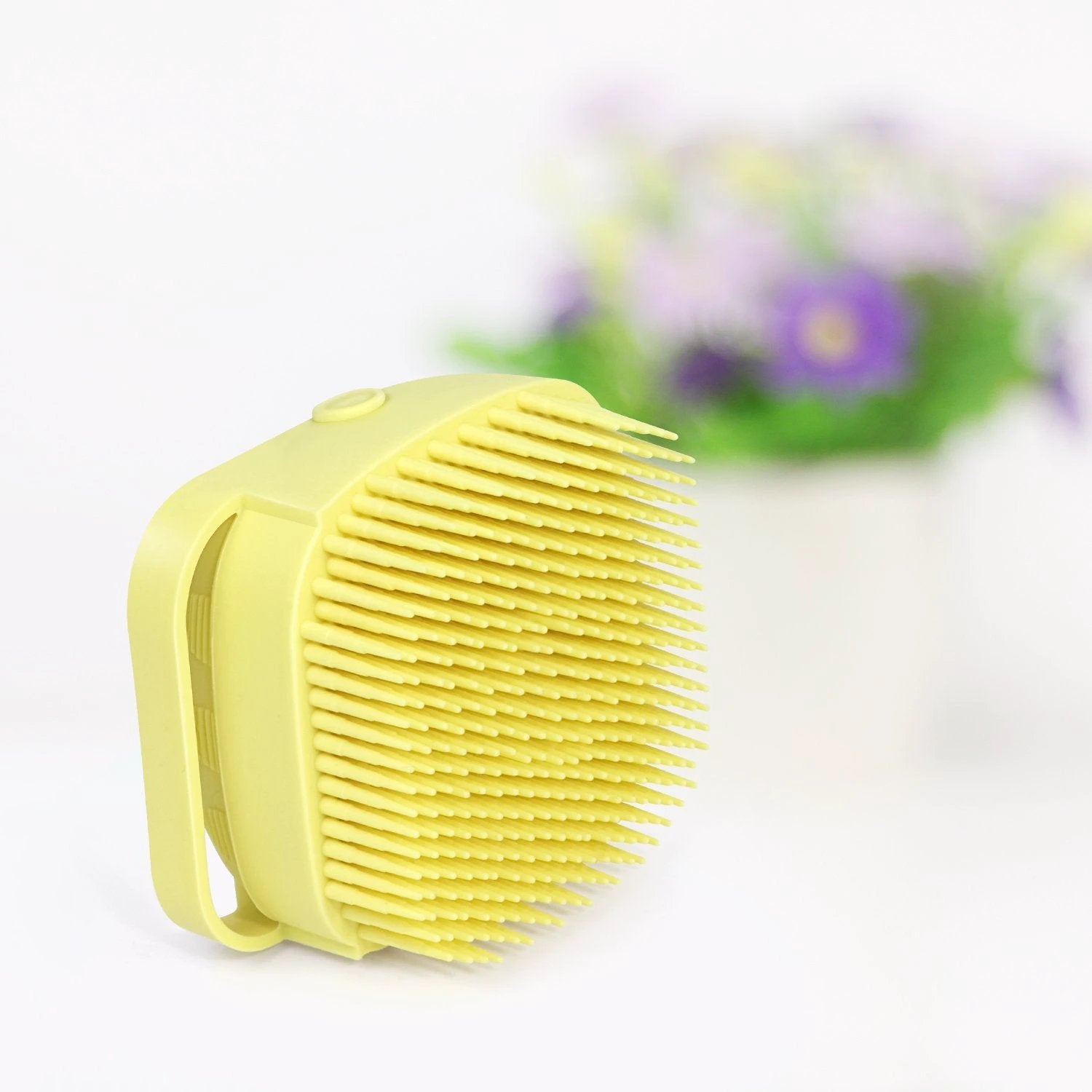 1348b Silicone Massage Bath Body Brush With Shampoo Dispenser - 69KART