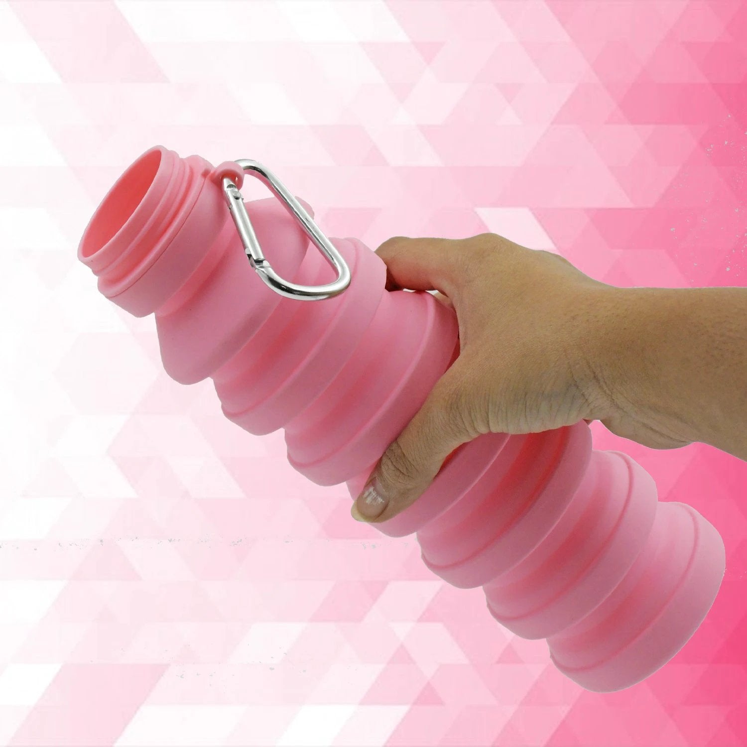 Foldable Water Bottle Silicone Leak Proof Portable Sports Travel Water Bottle For Outdoor Gym Hiking (1 Pc  24 Cm Foldable) - 69KART