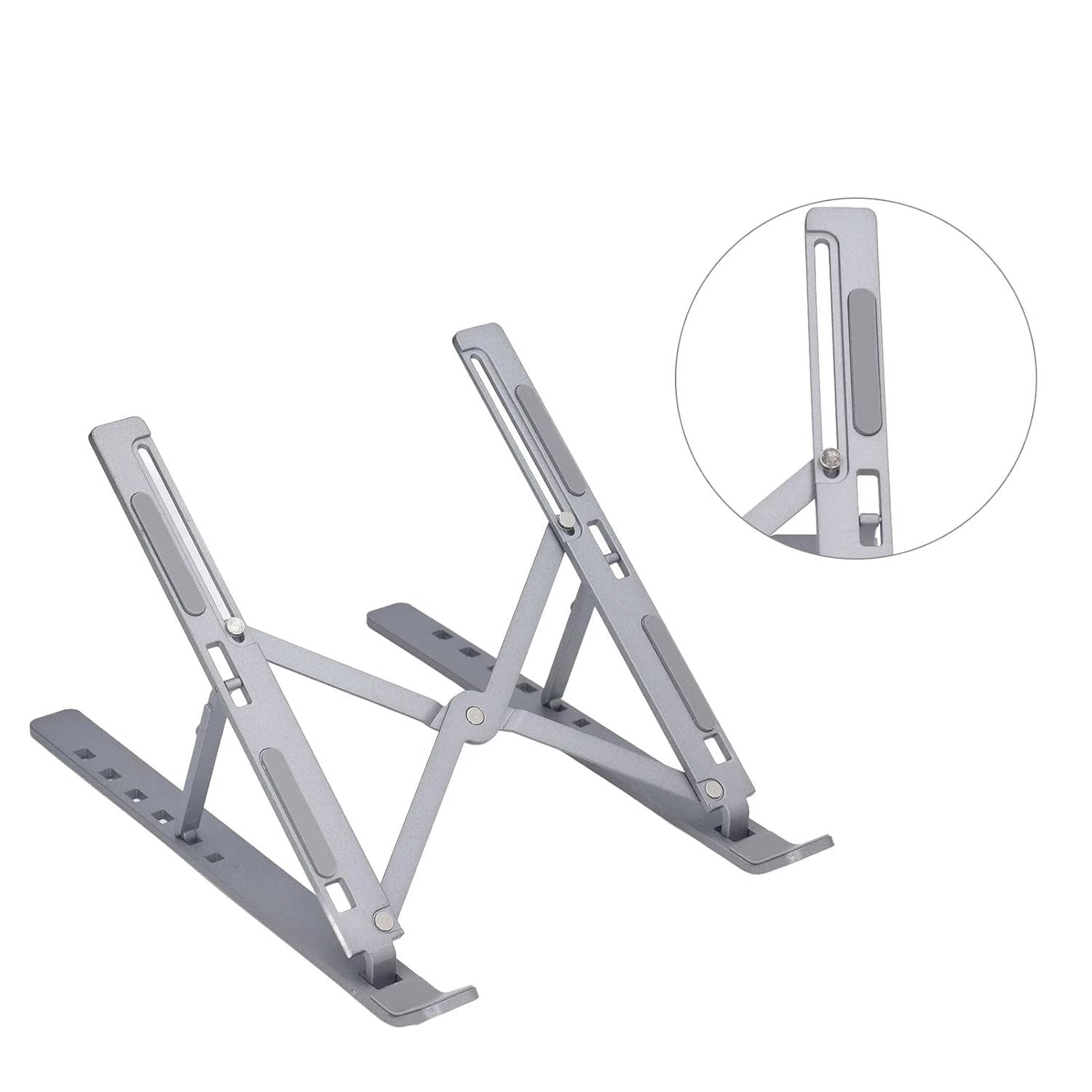 Metal Portable Laptop Stand With 7 Adjustable Angles (1 Pc) - 69KART