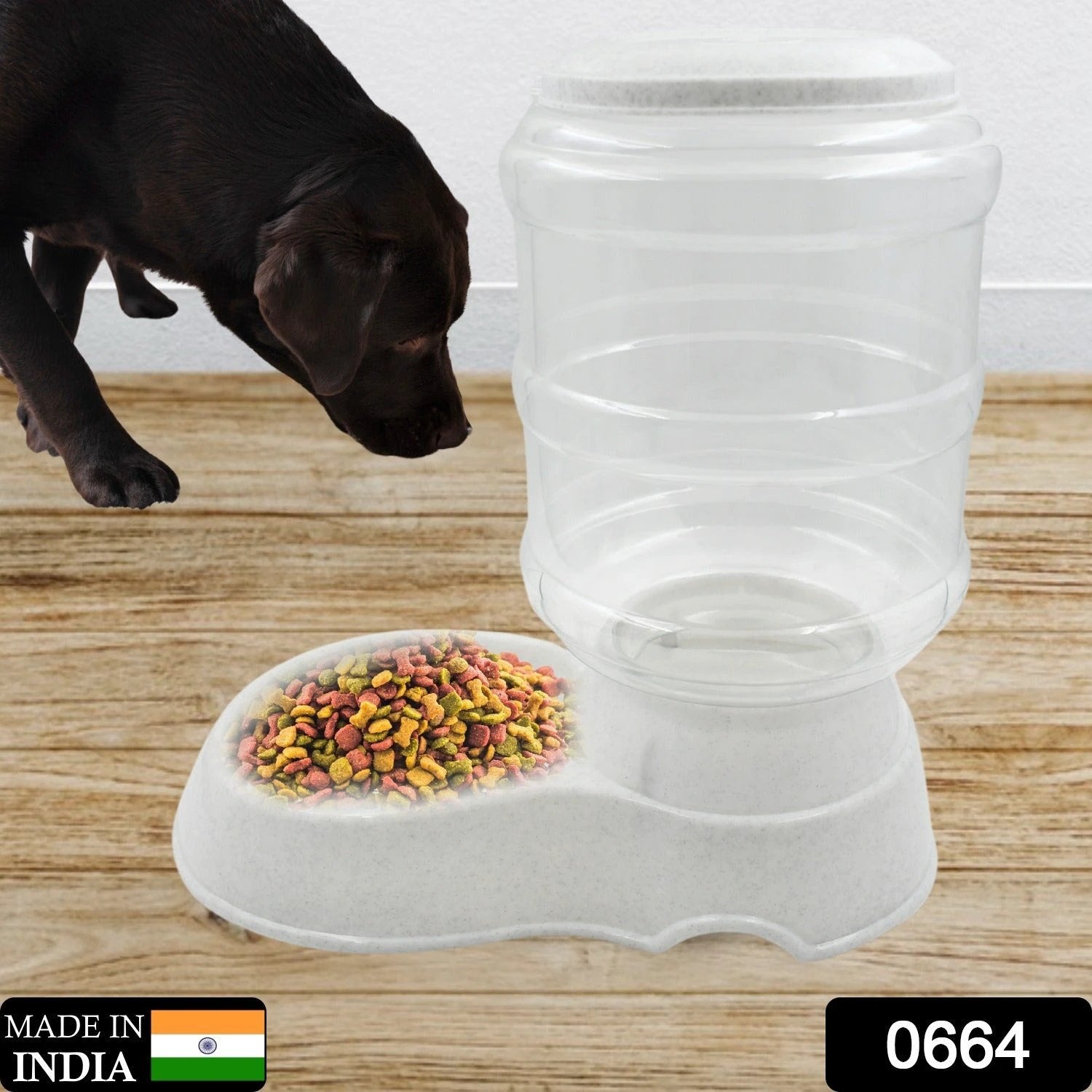 Pet Feeder Food Dispenser - Replenish Pet Food For Dog Cat Animal Automatic Gravity Dry Food Storage Bottle - 69kart