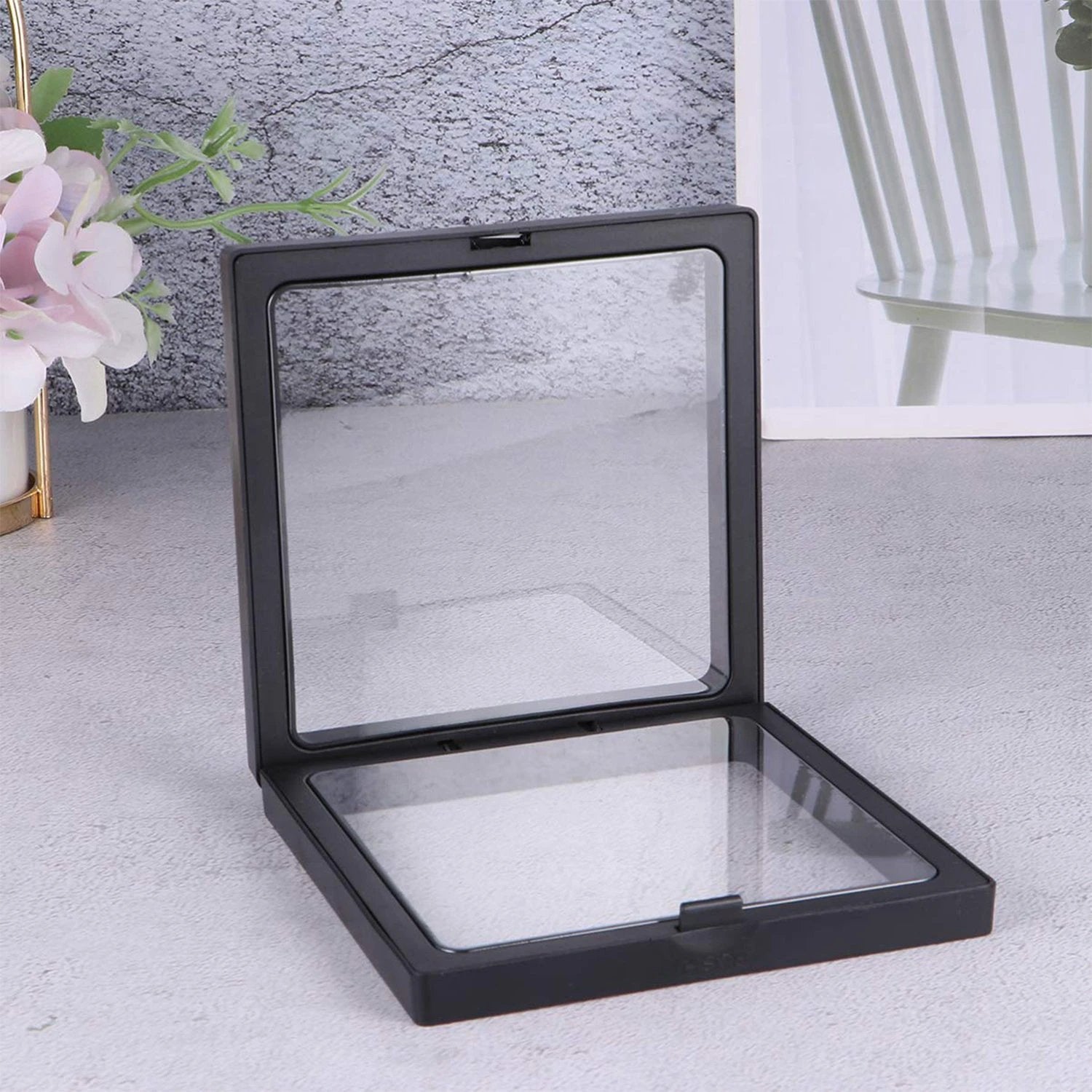 Transparent Jewellery Display Box (9x9 Cm  1 Pc) - 69kart