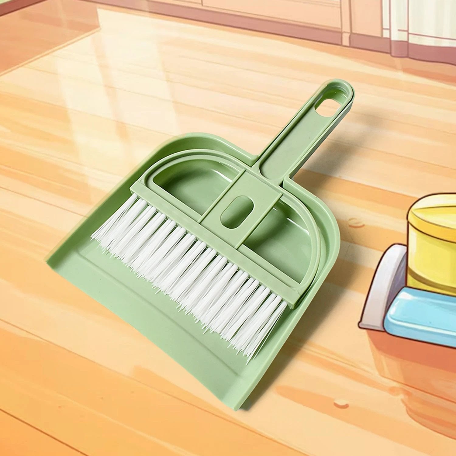 7617 Mini Dustpan Supdi With Brush Broom Set For Multipurpose Cleaning by Wukusy