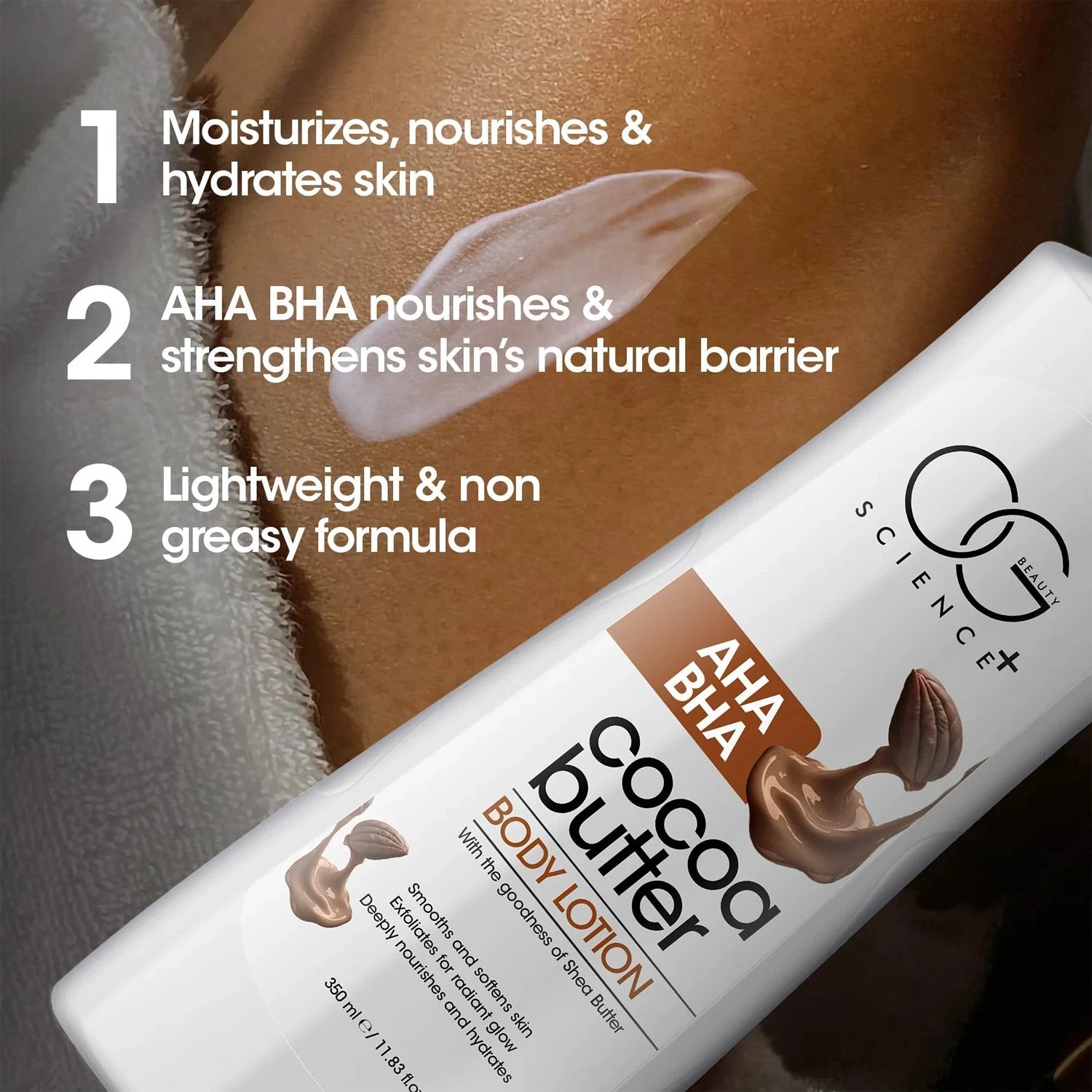 Og Beauty Science Cocoa Butter Body Lotion (350ml  1 Pc) - 69KART