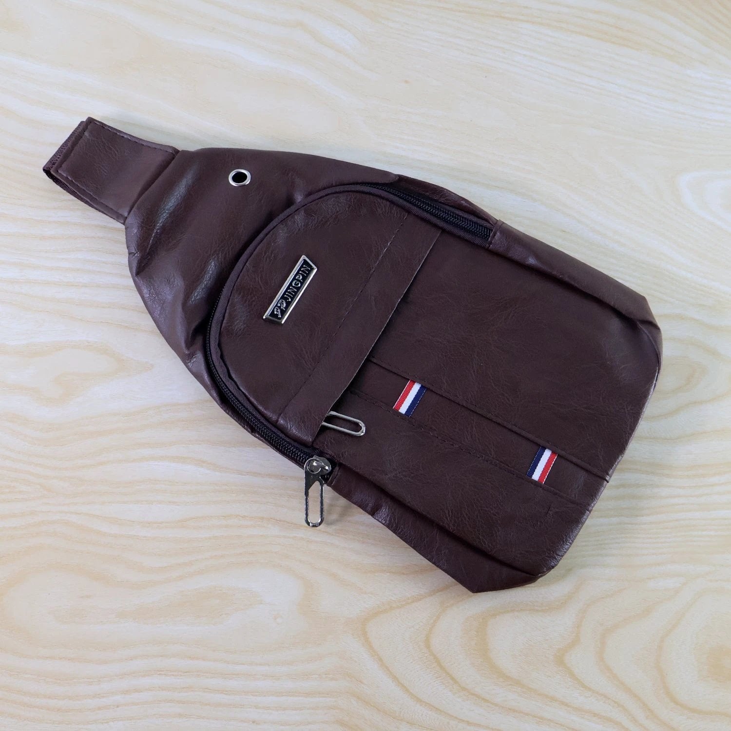 13112 Waterproof Anti Theft Cross-body Fanny Pack Waist Bag Shoulder Bags Chest Men Casual Fashion Usb Charging Earphone Hook Sling Travel Bag (1 Pc) by Wukusy