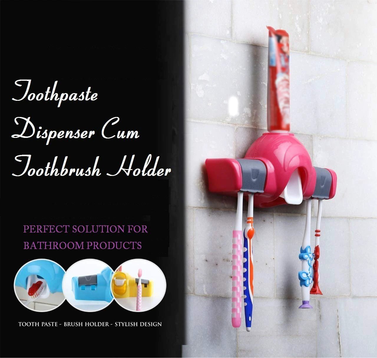 2139 Automatic Push Toothpaste Squeezer Dispenser - 69kart