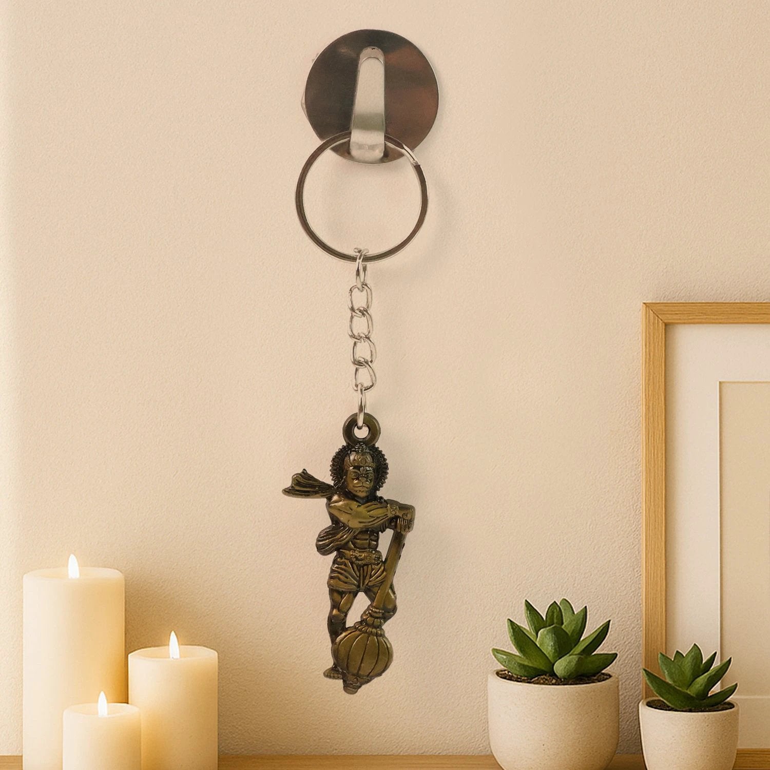 Lord Hanuman Metal Keychain by Wukusy