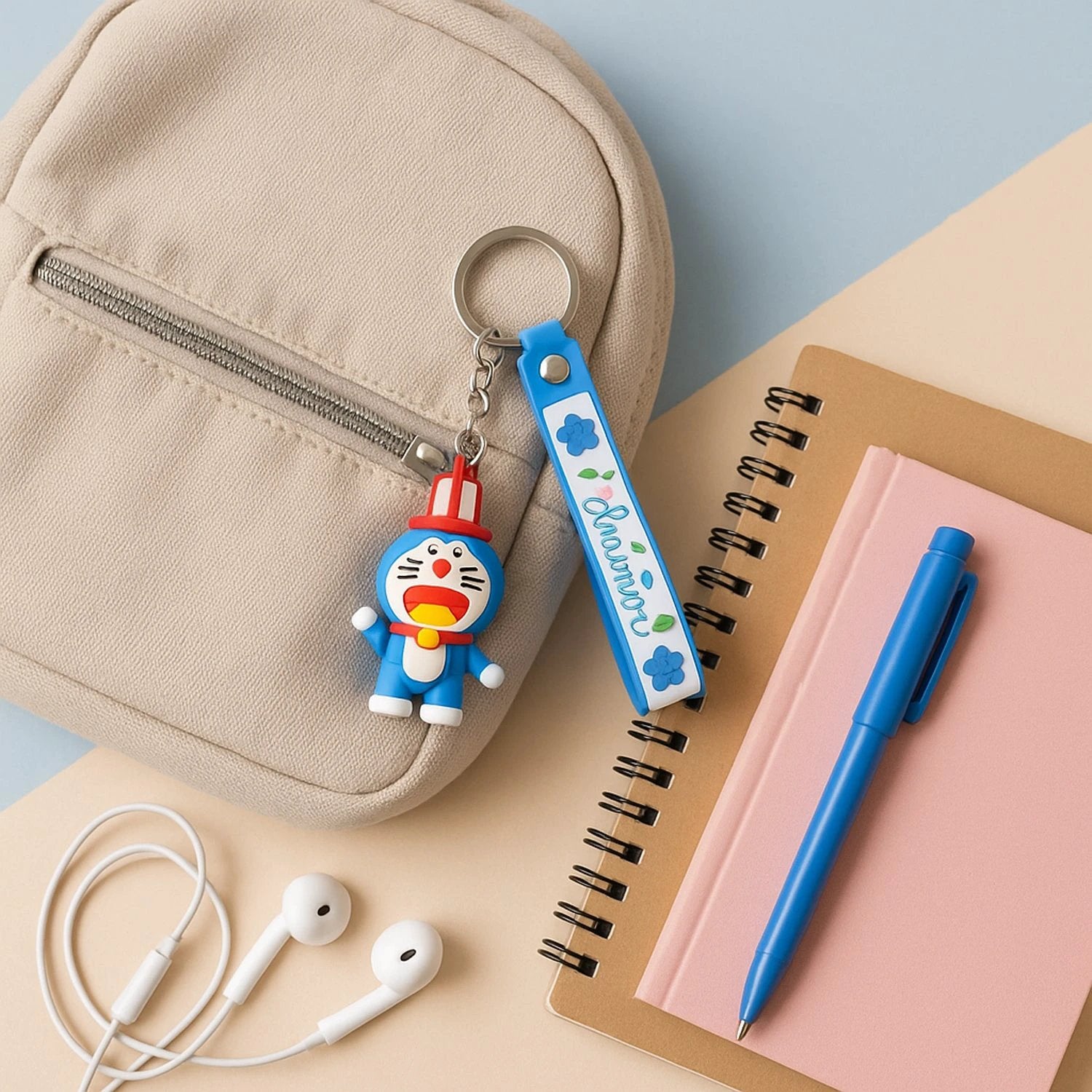 Cute Silicone 3d Key Chain With Metal Hook  Strap (Pack Of 1) - 69KART