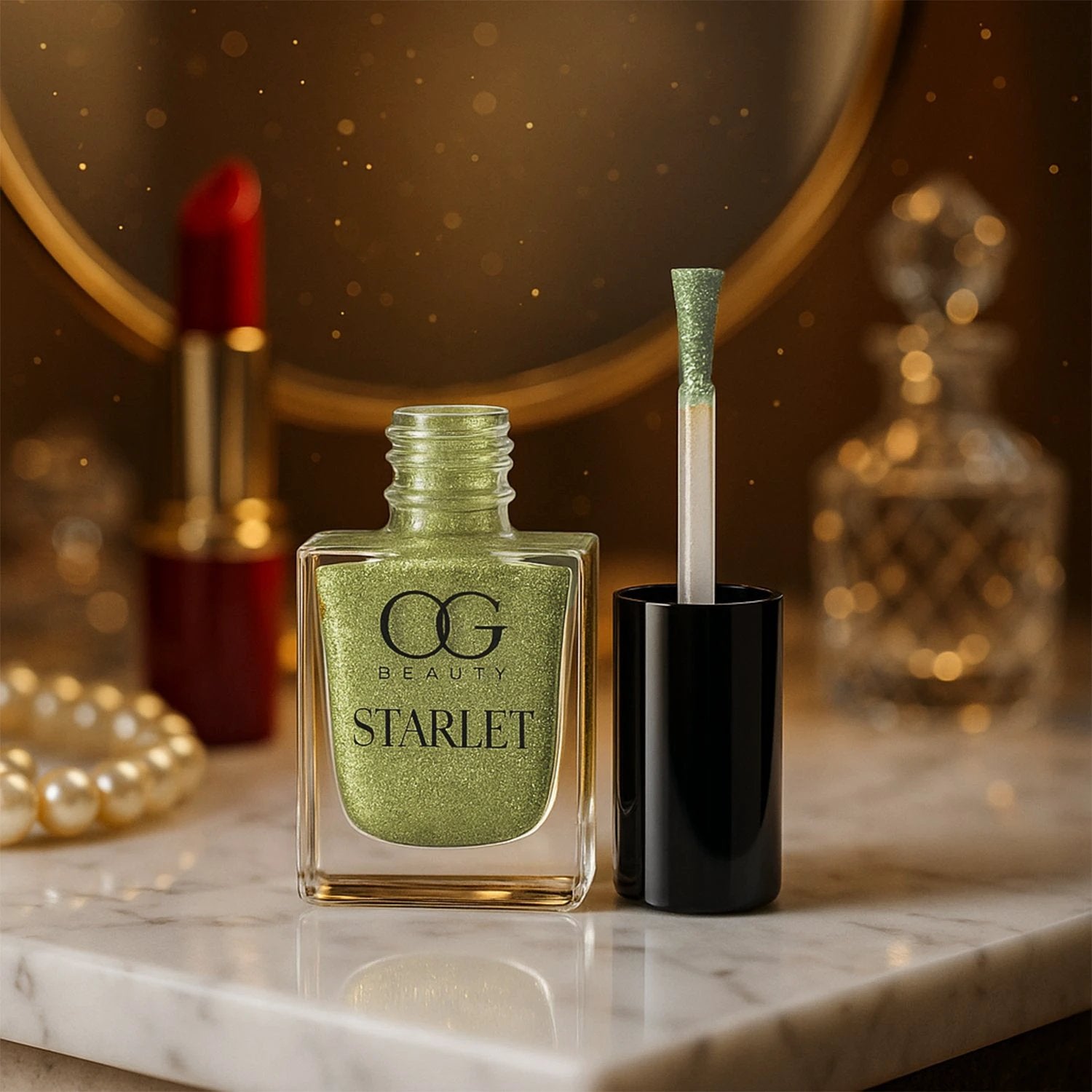 Og Beauty Sunshine Gold Starlet Glitter Nail Paint (10 Ml  1 Pc) - 69KART