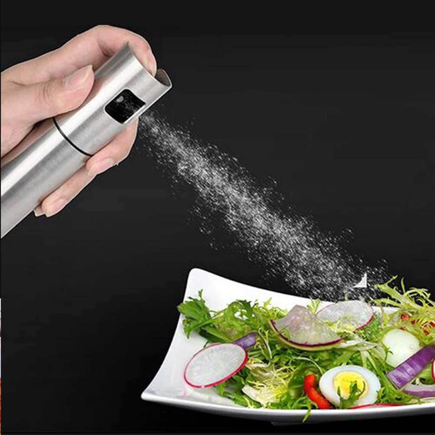 Oil Spray Bottle For Dosa Food Grade Stainless Steel Glass Oil Spray Bottle (100 Ml) by Wukusy