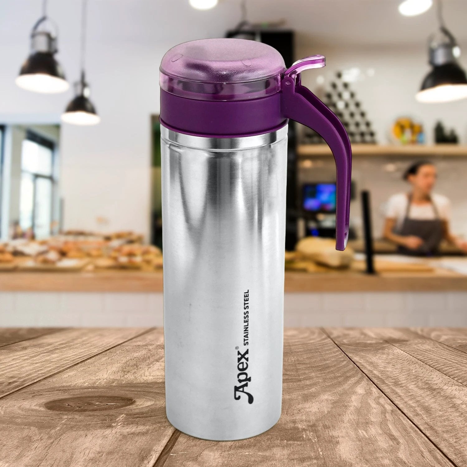 Apex 750ml Approx. Stainless Steel Oil Pourer (1 Pc) by Wukusy
