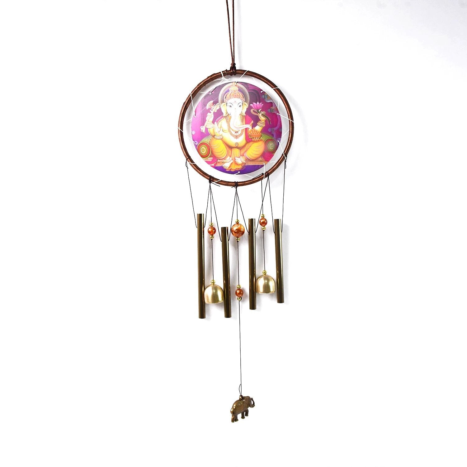 Lord Ganesh Wind Chimes Outdoor Hanging Wind Chime (1 Pc) by Wukusy