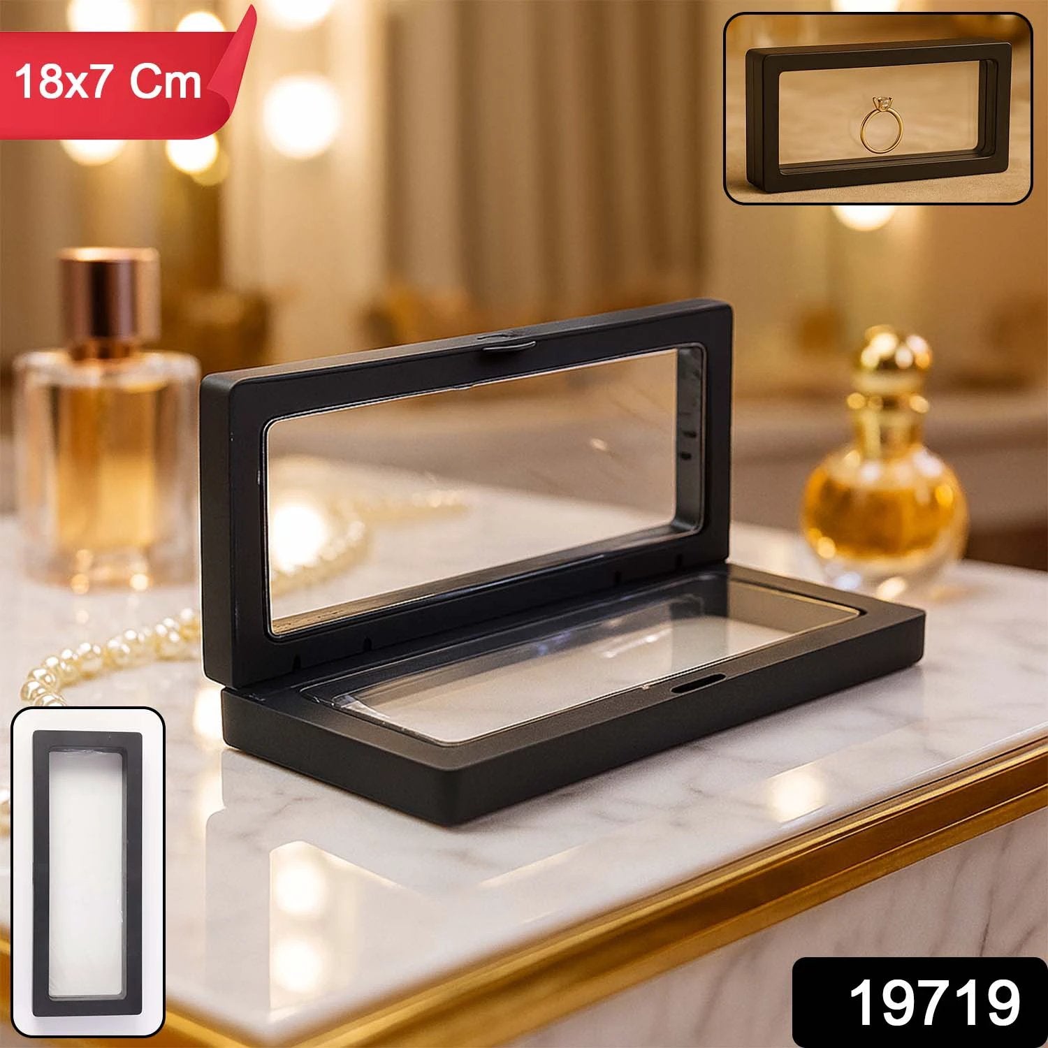 Transparent Jewellery Display Box (18x7 Cm  1 Pc) - 69kart