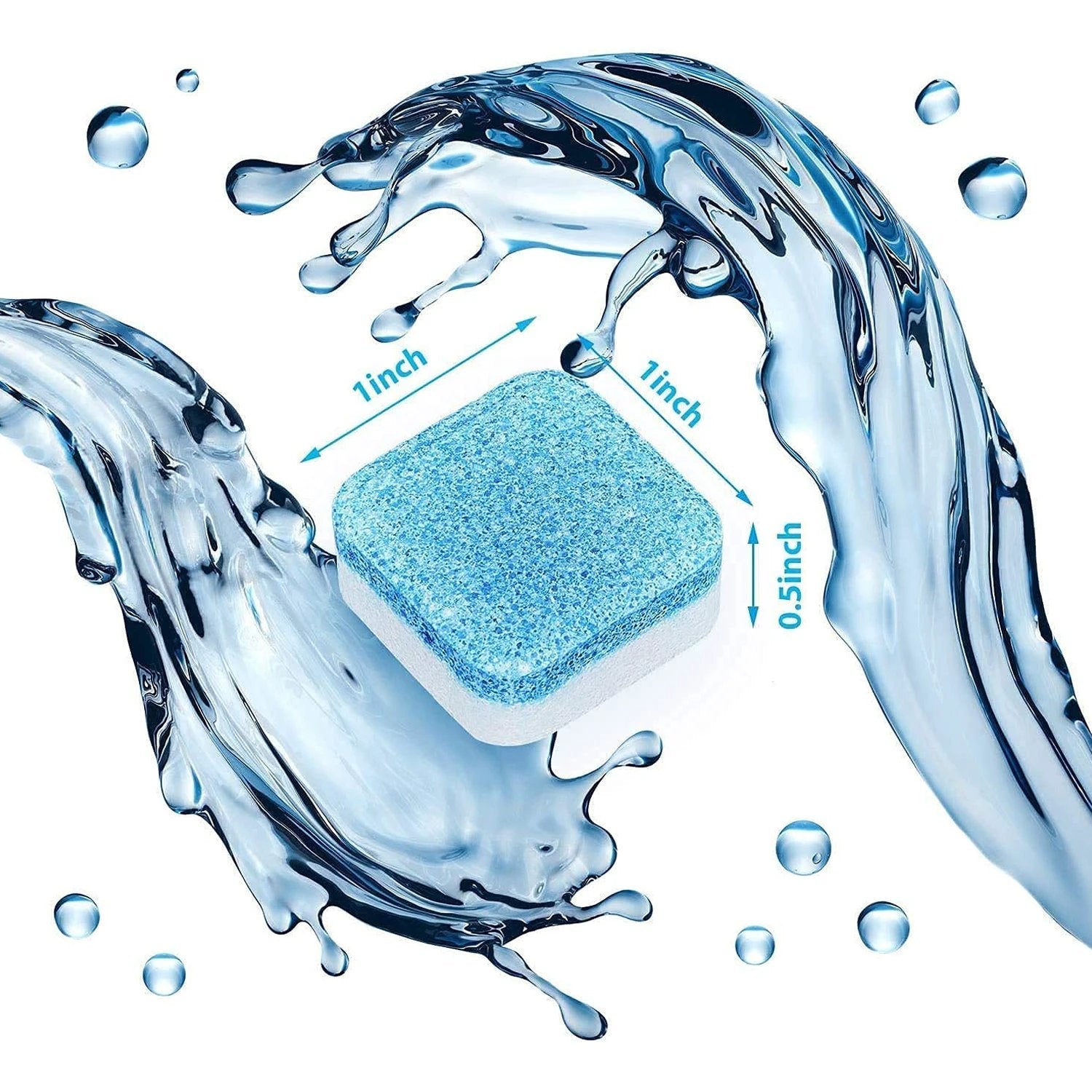 6245 Washing Machine Effervescent Tablet For All Companys Front And Top Load Machine Tablet For Perfectly Cleaning Of Tub Drum Stain Remover Washer Cleaner by Wukusy