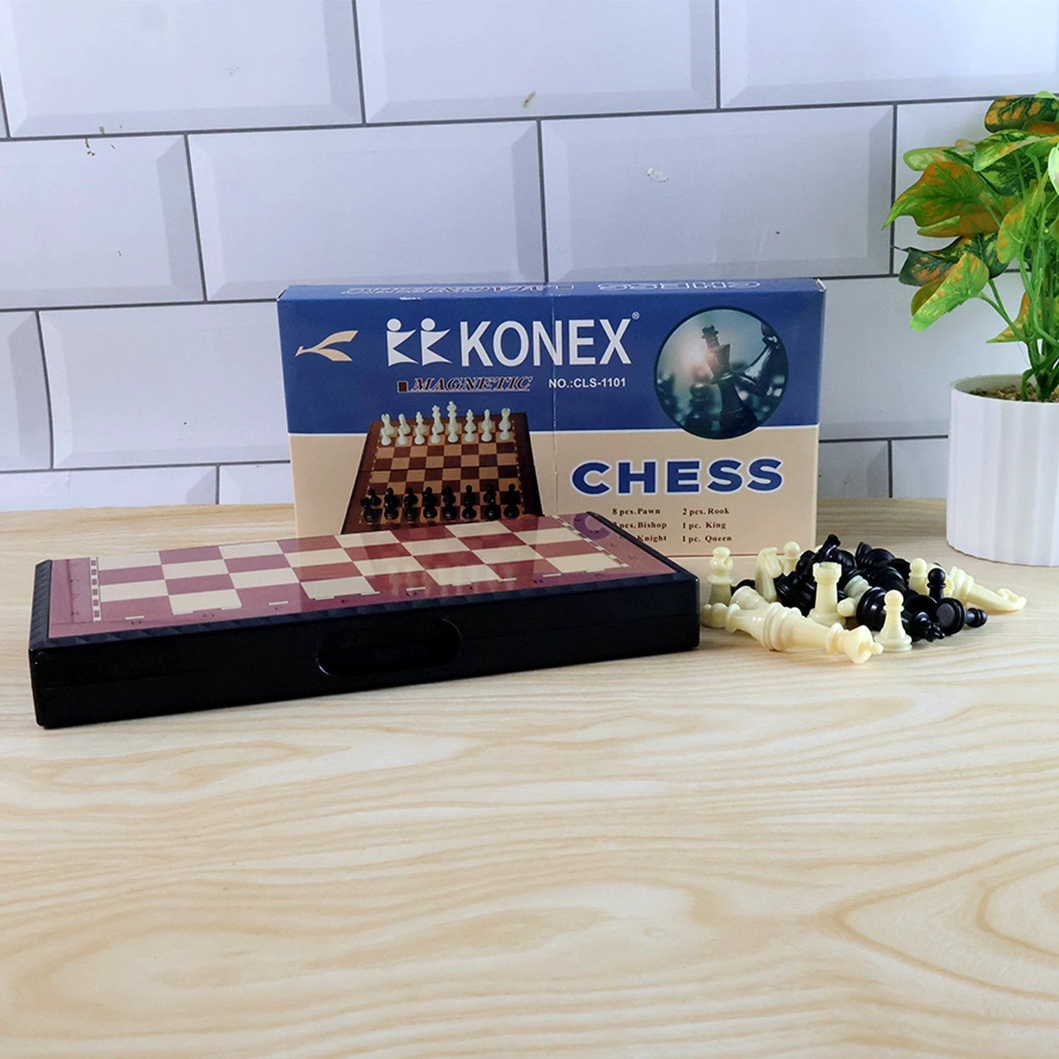 Foldable Magnetic Chess Board Game Set (24 X 24 Cm) - 69kart
