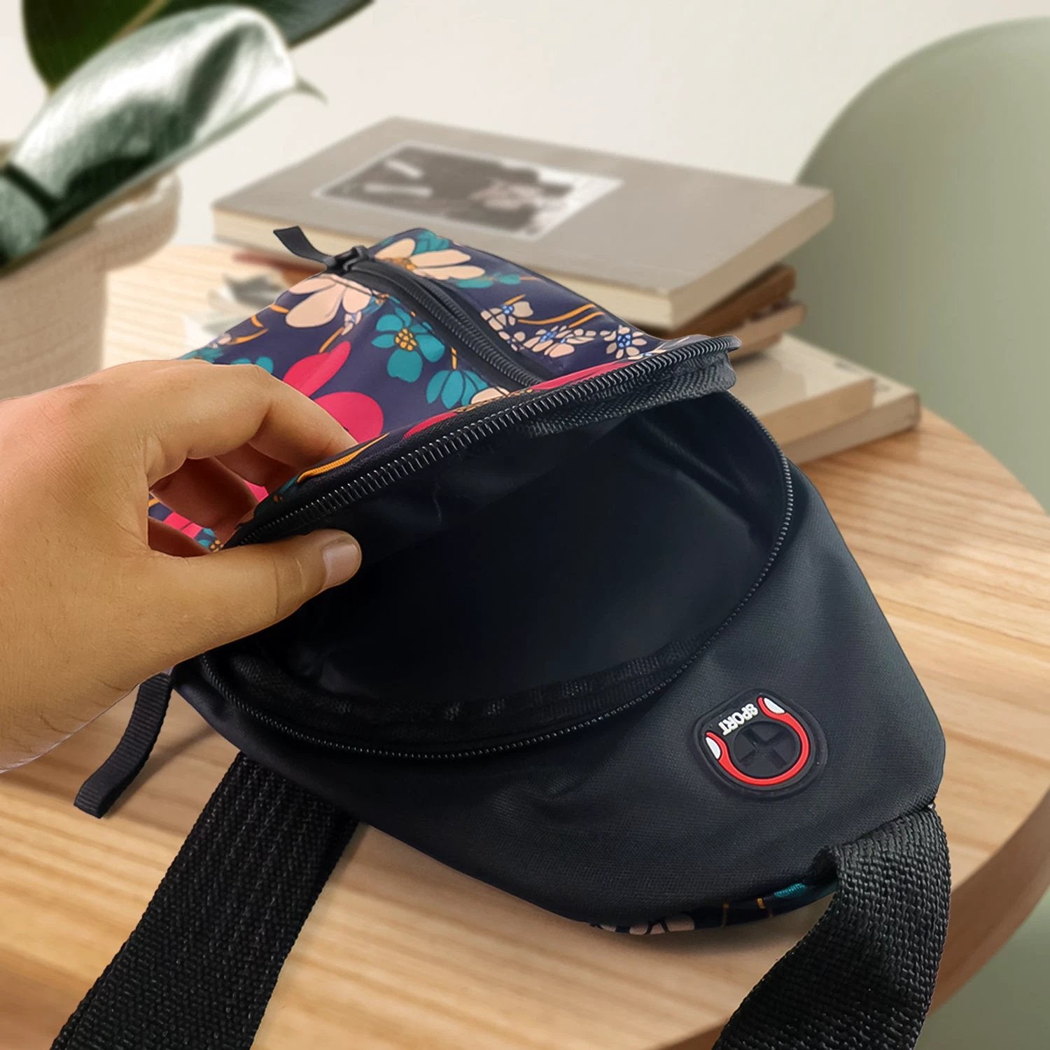 Waterproof Waist Bag Shoulder Bags Usb Charging Earphone Hook Sling Travel Bag (1 Pc) by Wukusy