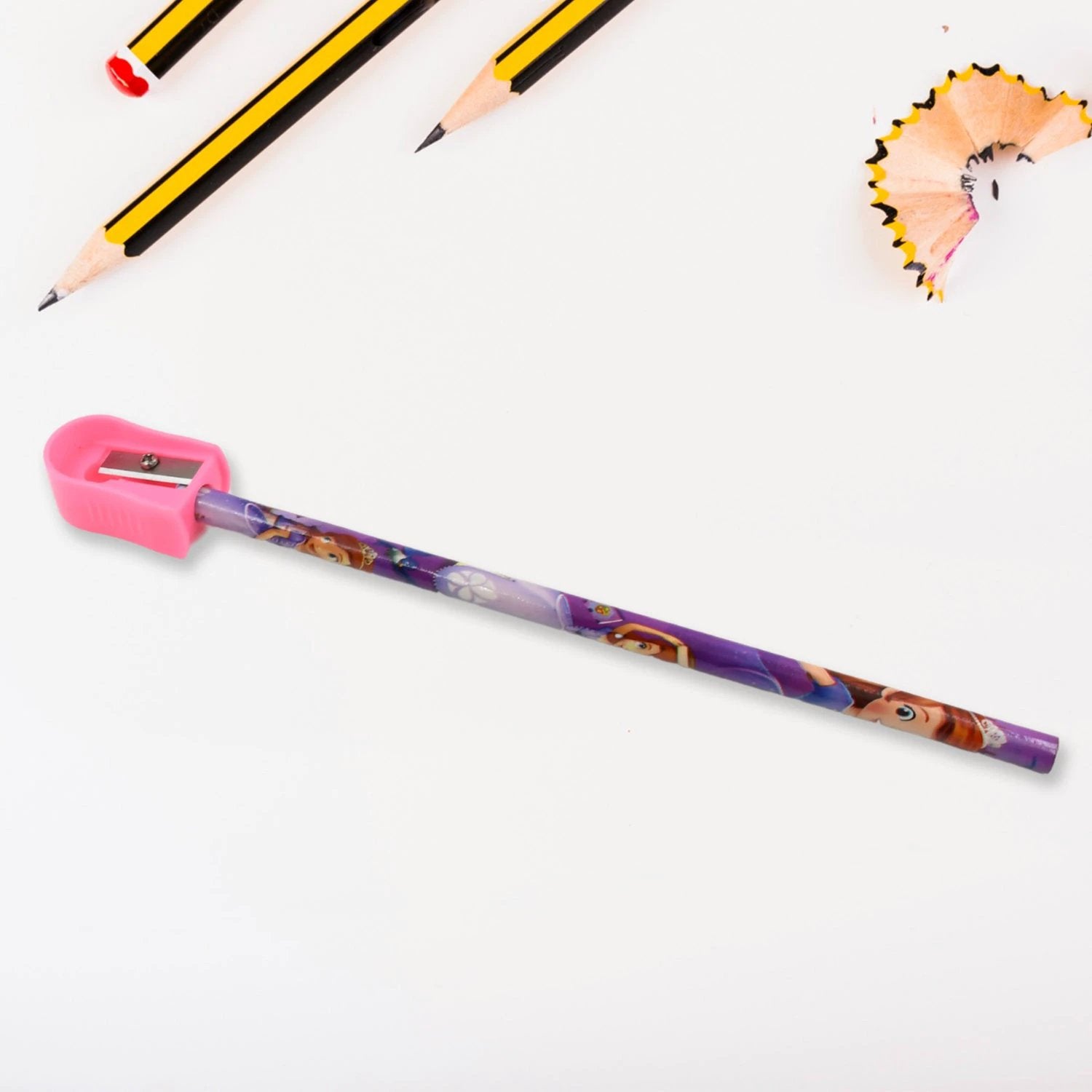 5 In 1 Mix Stationery Gift Set For Kids Stationary Set Including 2 Pencil Ruler Rubber Pencil Sharpener School Office Product Gift (5 Pcs Set) - 69KART