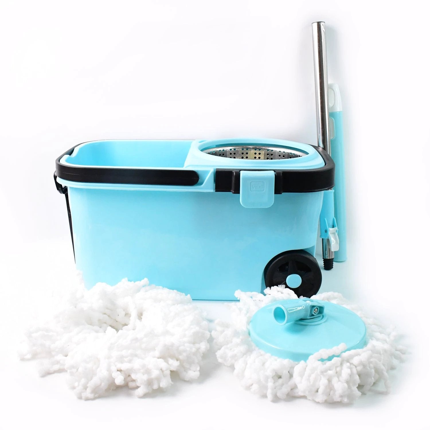 Premium 360 Spin Cleaning Mop Set by Wukusy