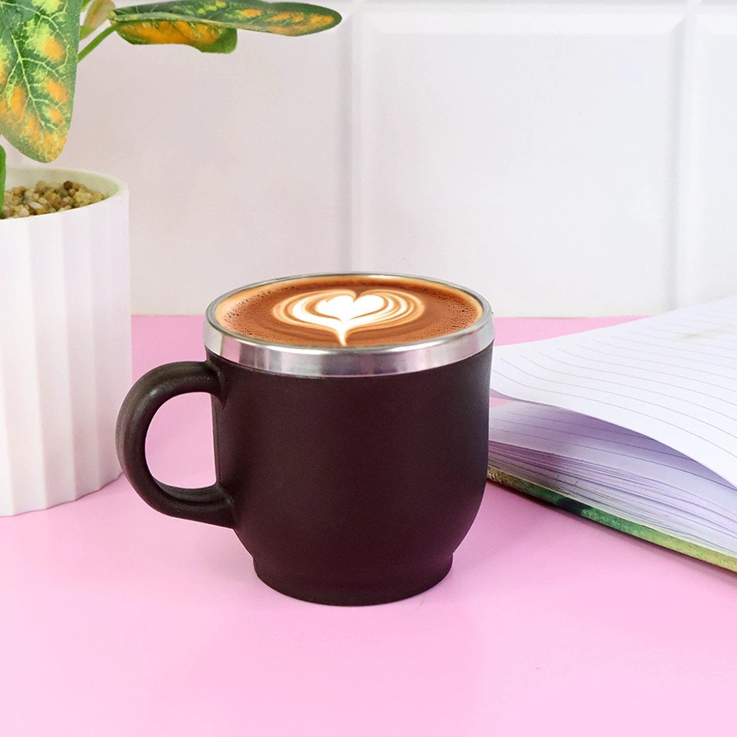 Apex Premium Double Wall Stainless Steel Cappuccino Mug Gift Set (6 Pc  100 Ml) - 69KART