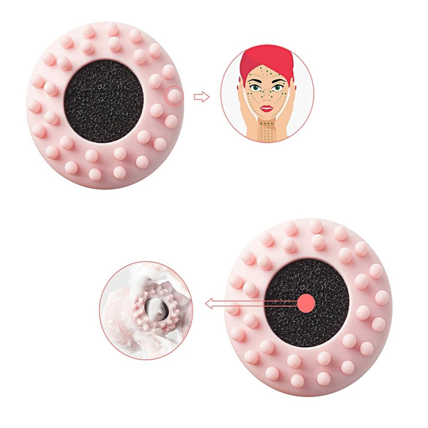 1671 Facial Cleansing Brushes Cute Octopus Shape Silicone Face Scrubber Massager Skincare Tool (1pc) - 69kart