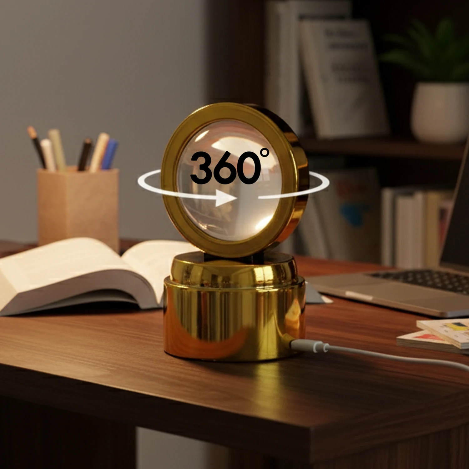 Bajrang Bali 3d Crystal Ball Night Light With Led Illumination (1 Pc) by Wukusy
