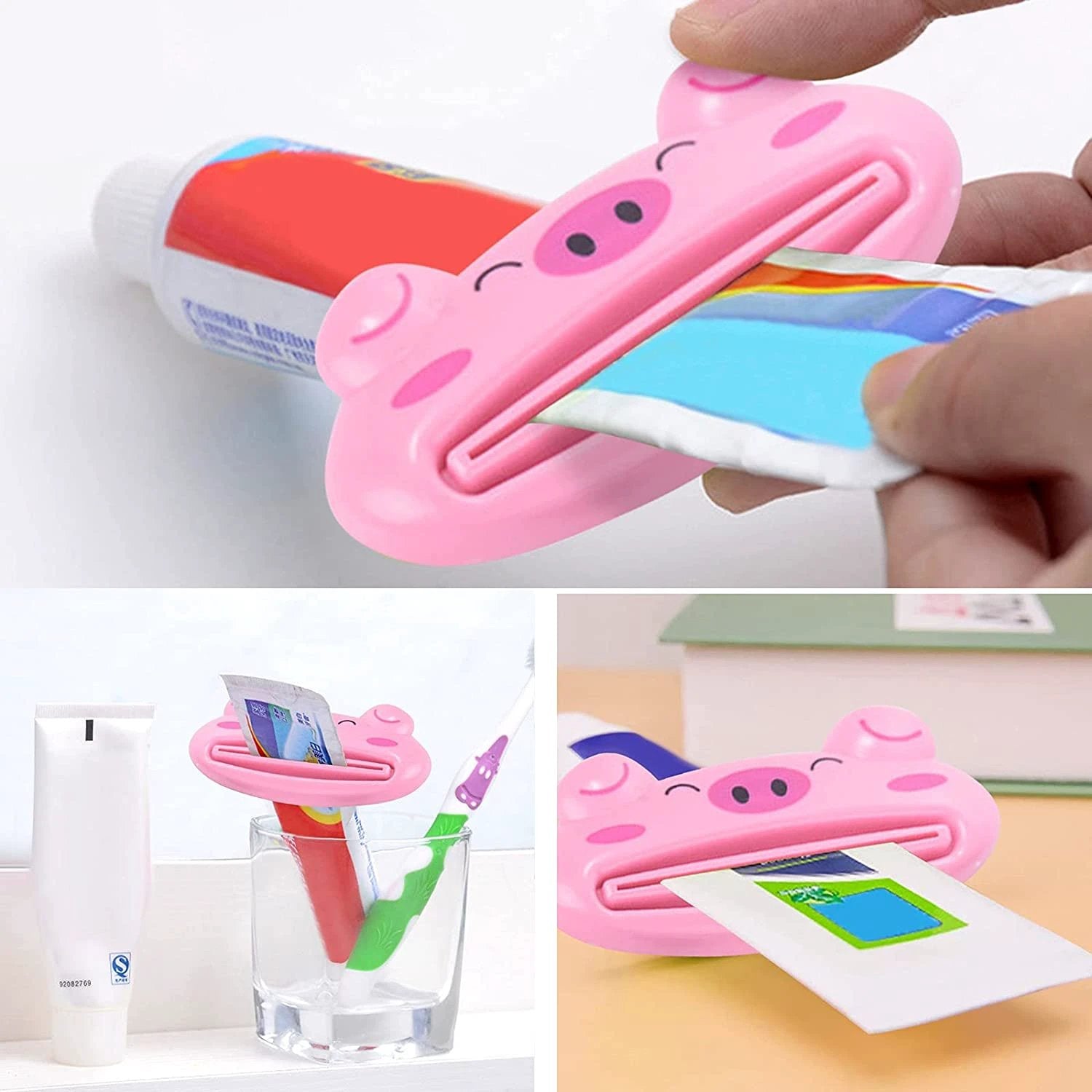 4876 Toothpaste Tube Squeezer 3.5inch Animal Toothpaste Squeezer Tube Squeezer Toothpaste Clip For Extruding Toothpaste Facial Washing Milk Tomato Sauce And Other Tubular Items ( 1 Pc ) - 69kart