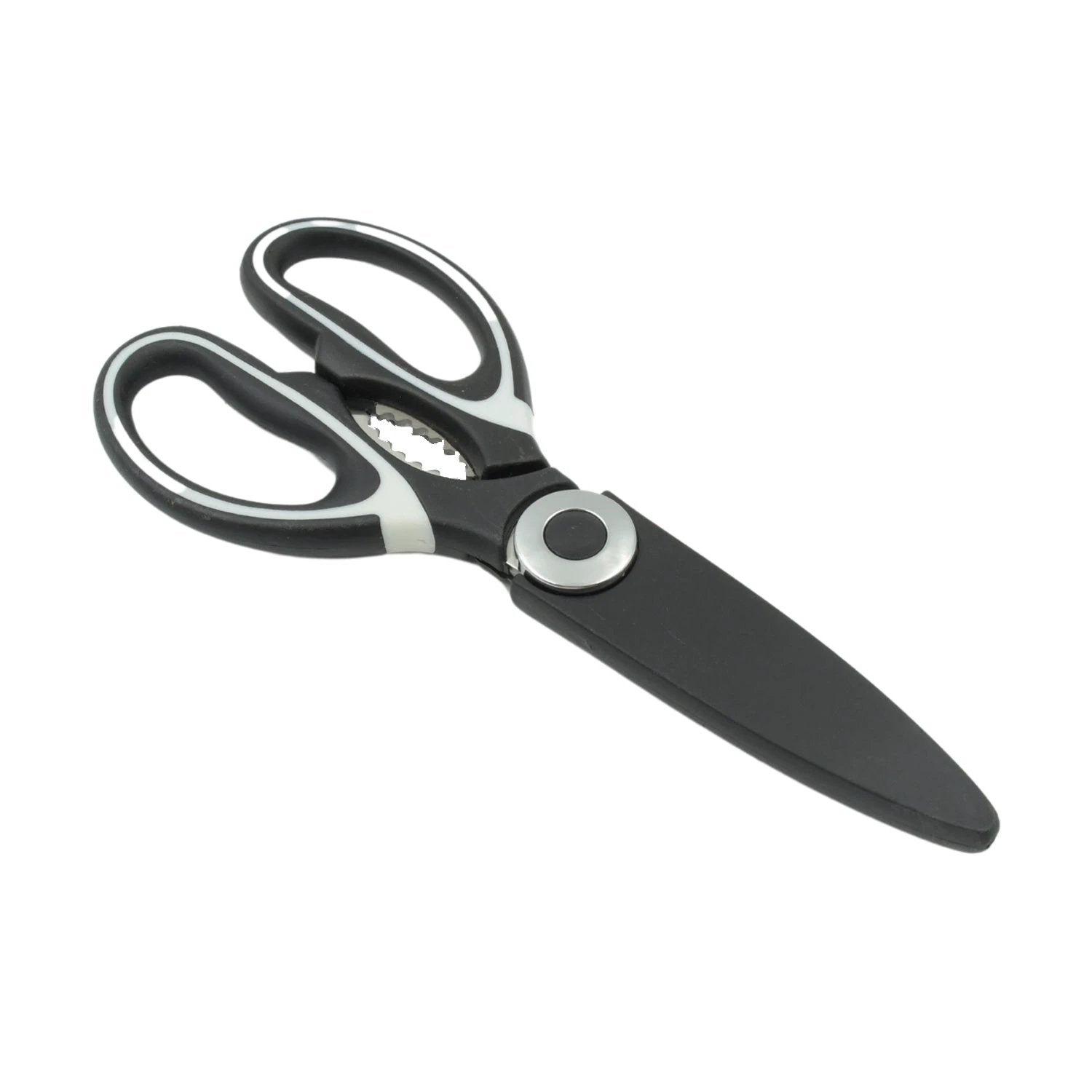 3 In1 Multi-function Kitchen Household For Vegetables Fruit Cheese Meat Slices With Bottle Opener Stainless Steel Sea Food Scissor (1 Pc ) by Wukusy