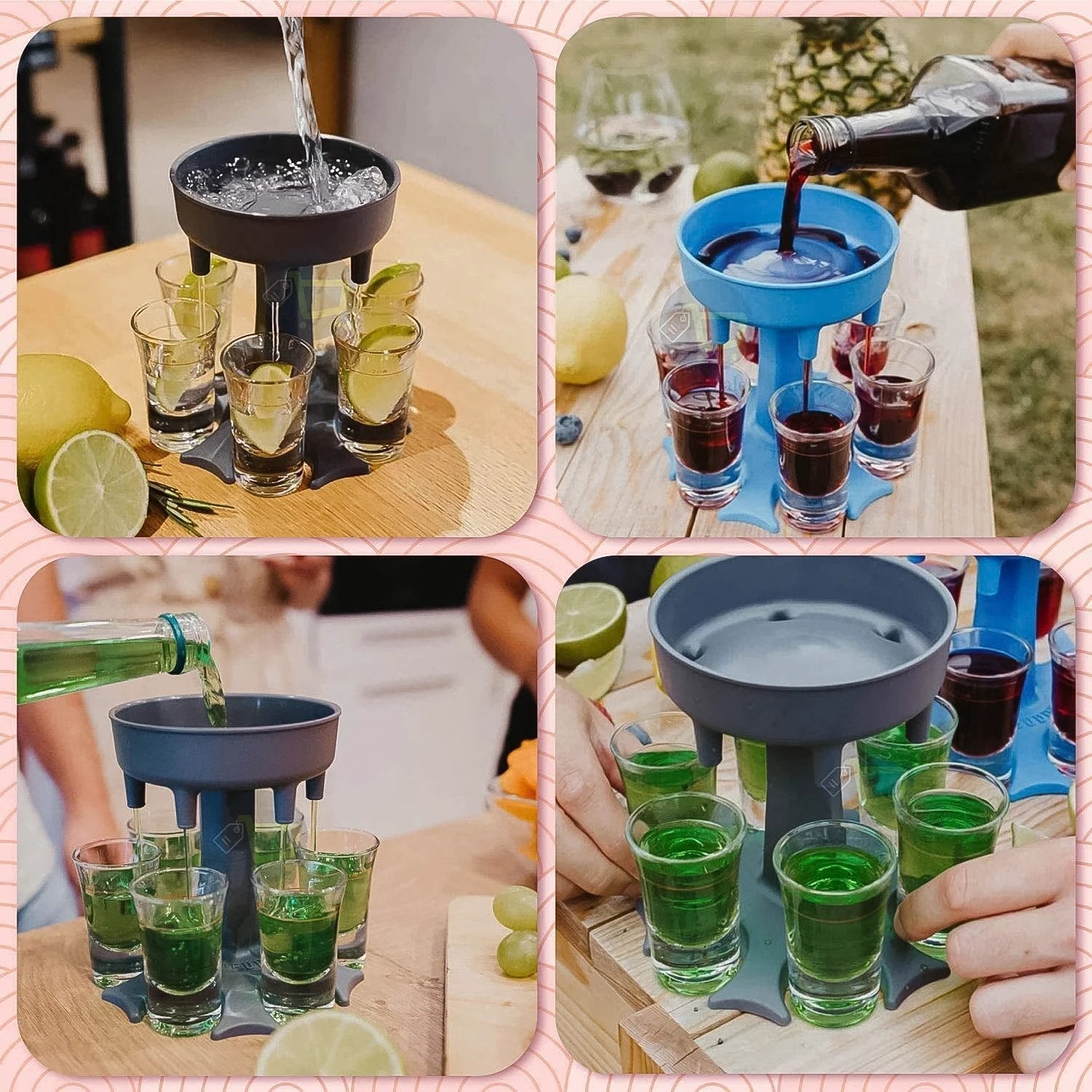 6-port Drink Dispenser Stand (1 Pc) - 69kart