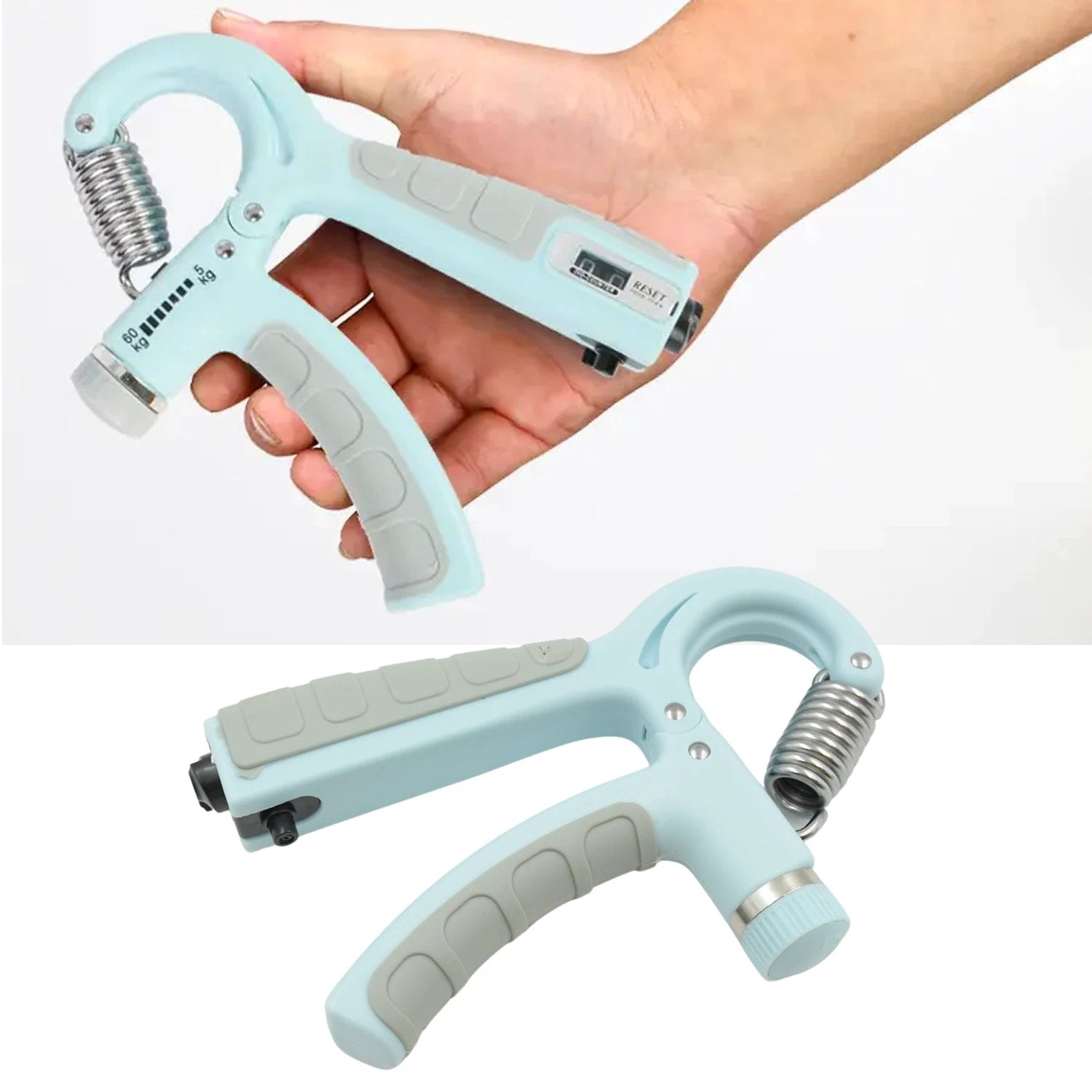 Gym Fitness Hand Grip Men Adjustable Finger Heavy Exerciser Strength For Muscle Recovery Hand Gripper Trainer Strengthener (1 Pc) by Wukusy