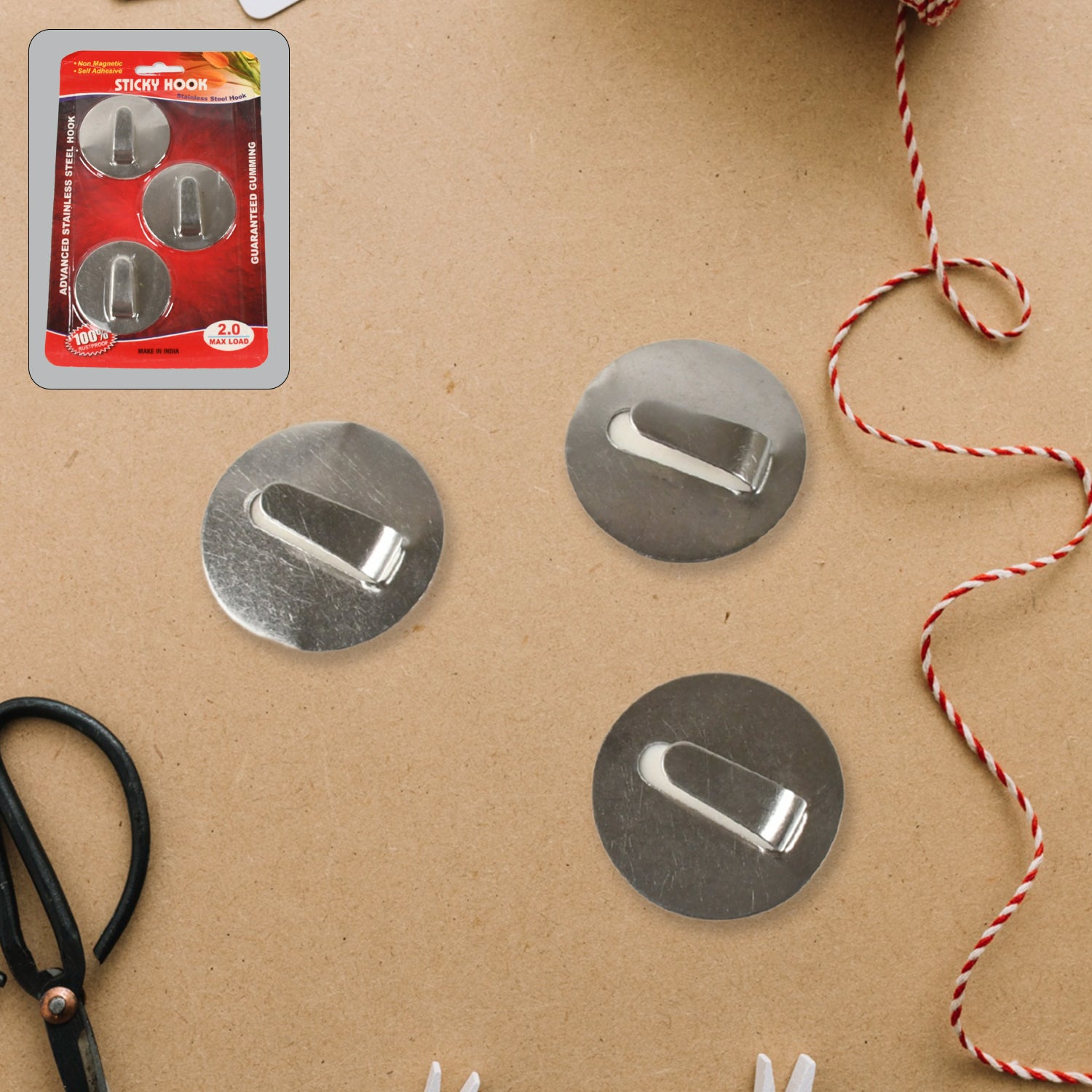 Self- Adhesive Hooks Heavy Duty Wall Hooks