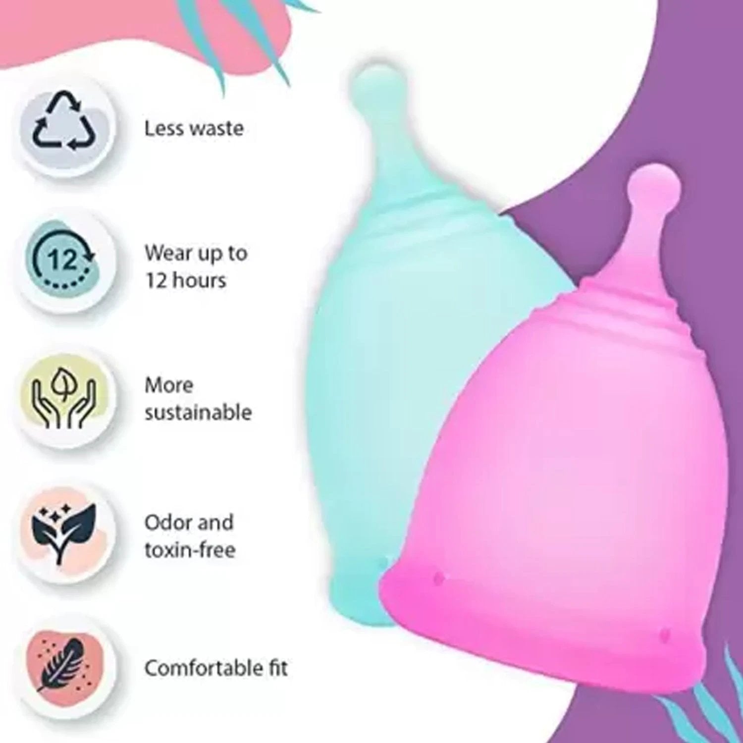 6112b Reusable Menstrual Cup Used By Womens And Girls During The Time Of Their Menstrual Cycle by Wukusy