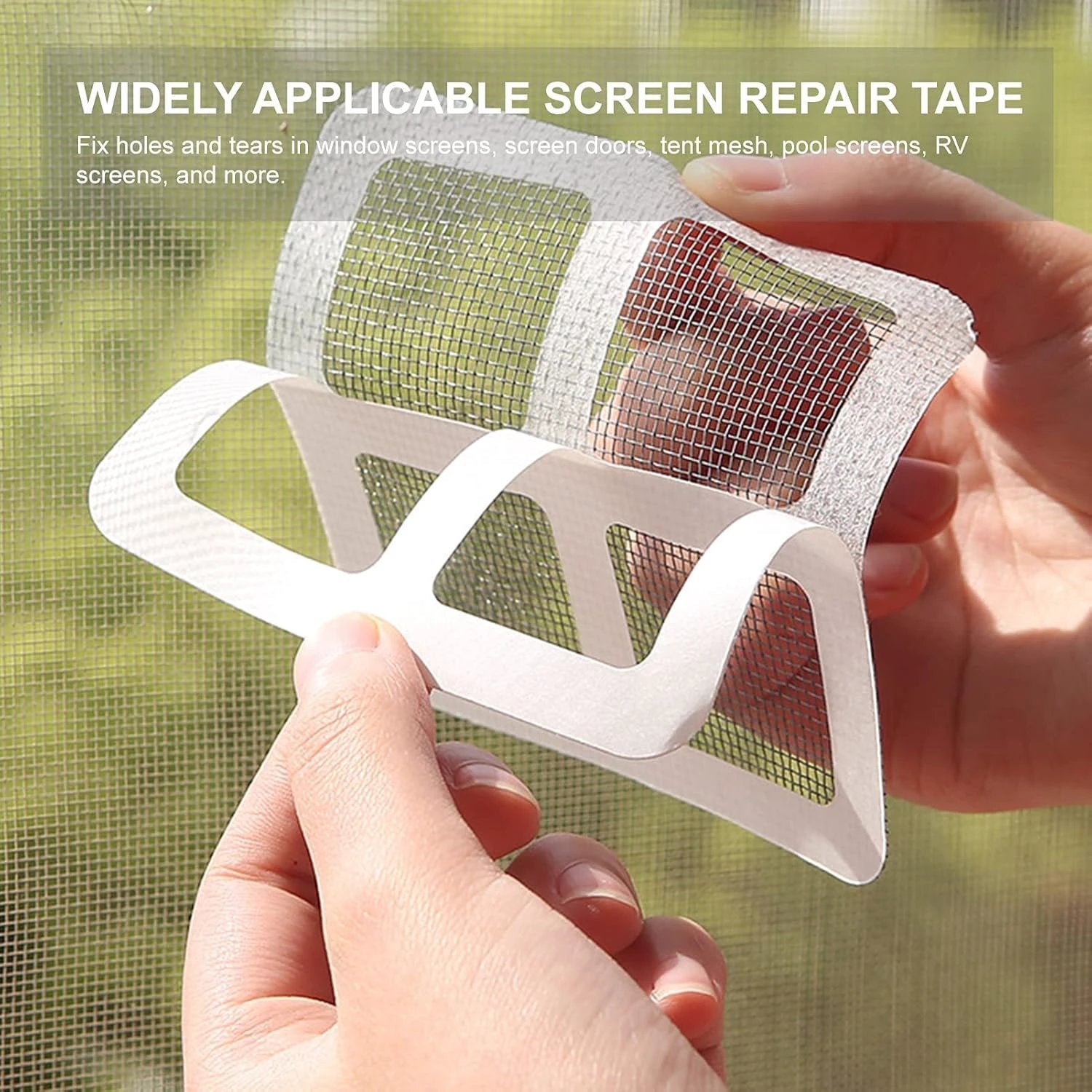 Window Screen Repair Tape (1 Pc 4 4 Inch) by Wukusy