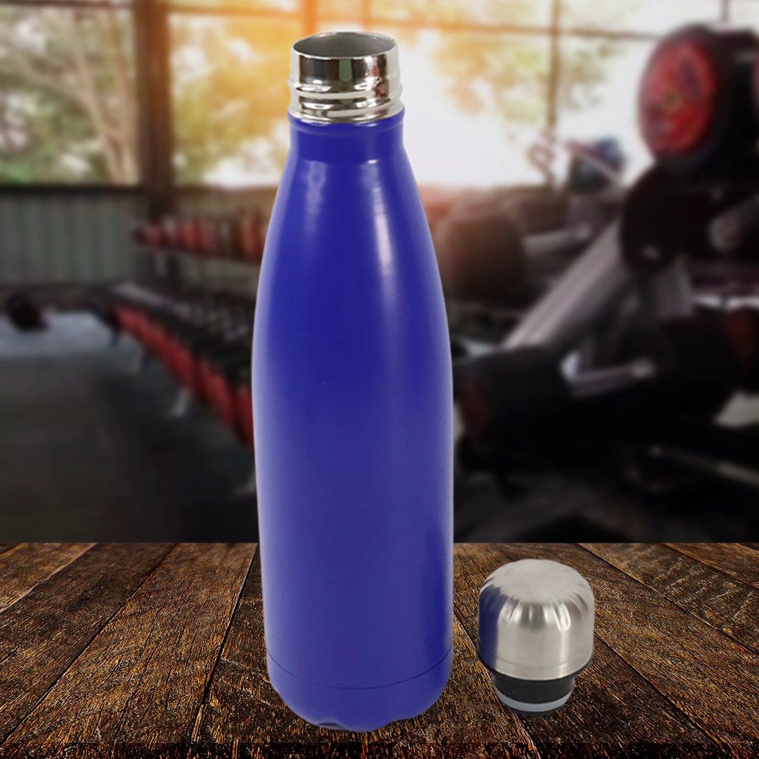 Stainless Steel Single Wall Water Bottle 400ml Approx - 69KART