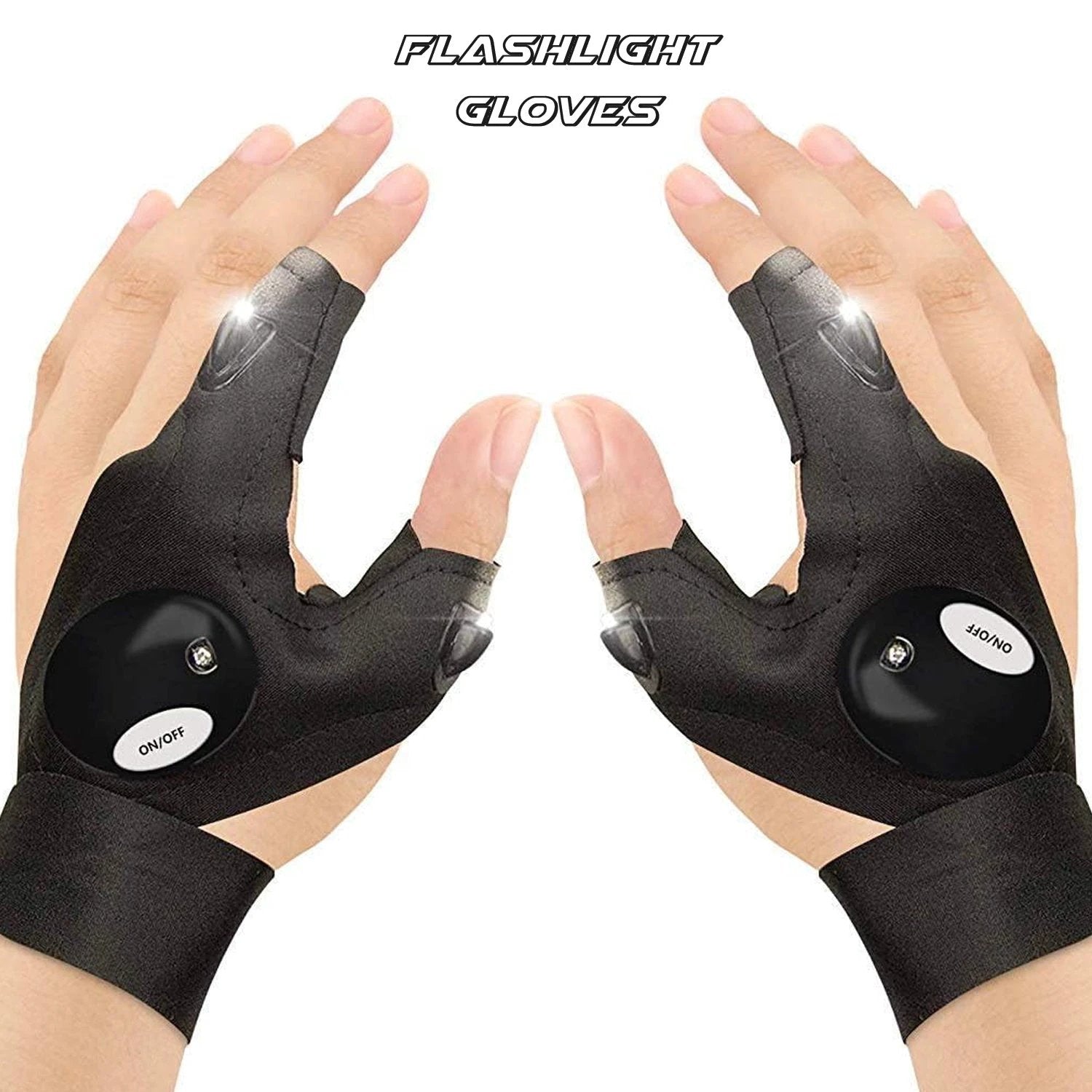Led Flashlight Gloves Gifts For Men (Hand Gloves Light 1 Pair) by Wukusy